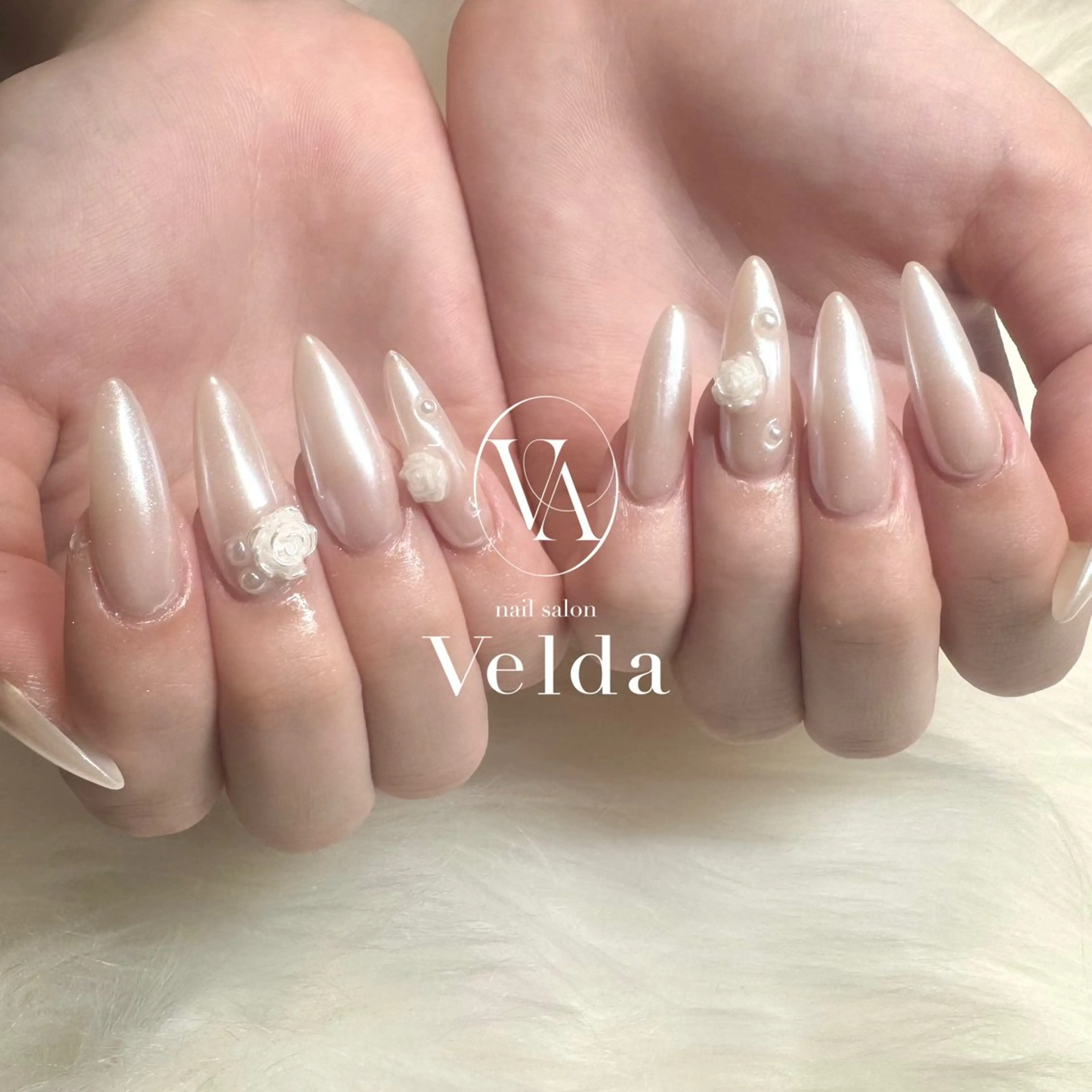 ネイル ワンカラーネイル ホワイト 💎スカルプ💎 Velda(ベルダ)のネイルデザイン