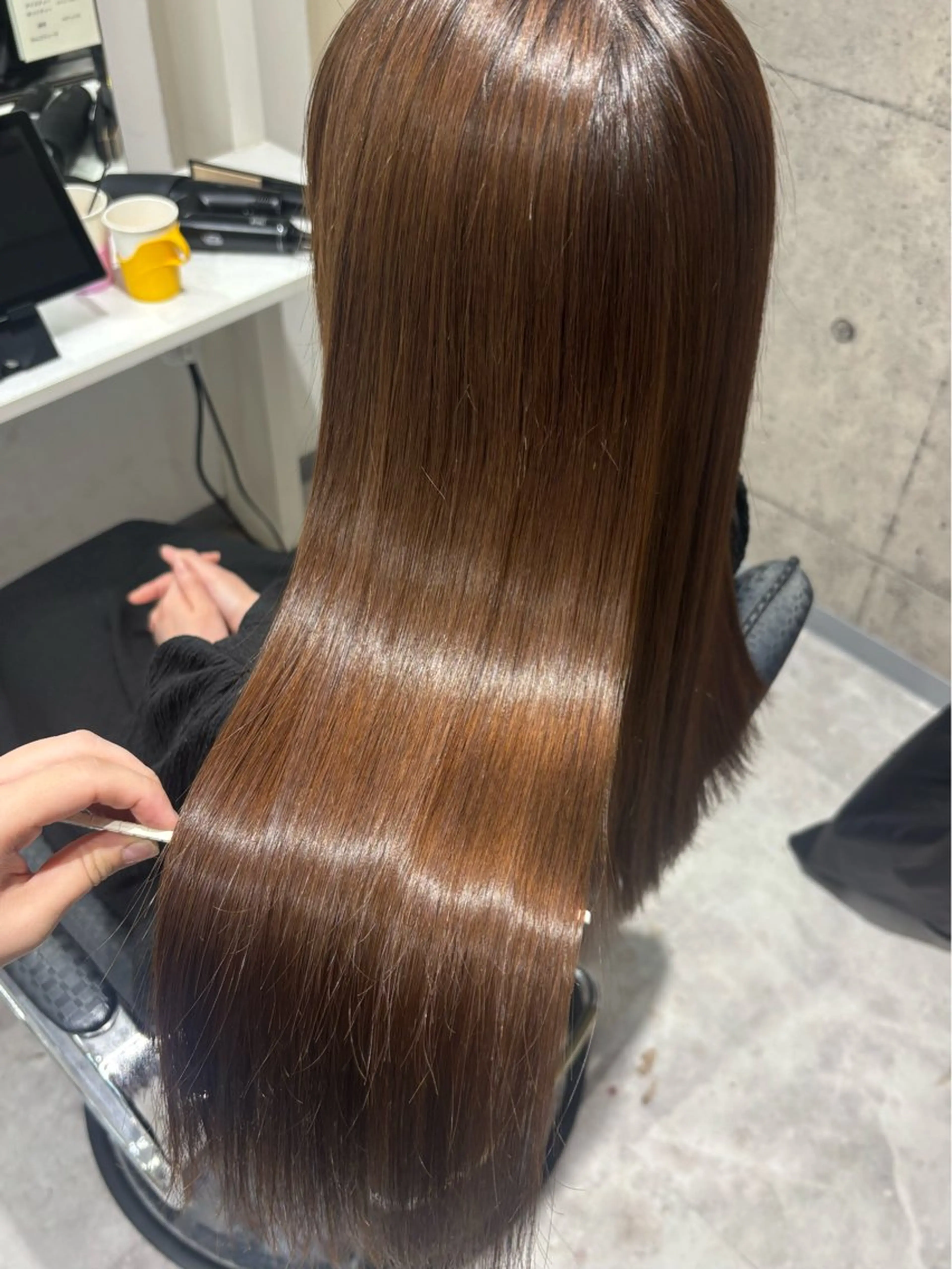 ロング 髪質改善 トリートメント カット ヘアカラー トリートメント mm‪ ♡ yukaのヘアスタイル