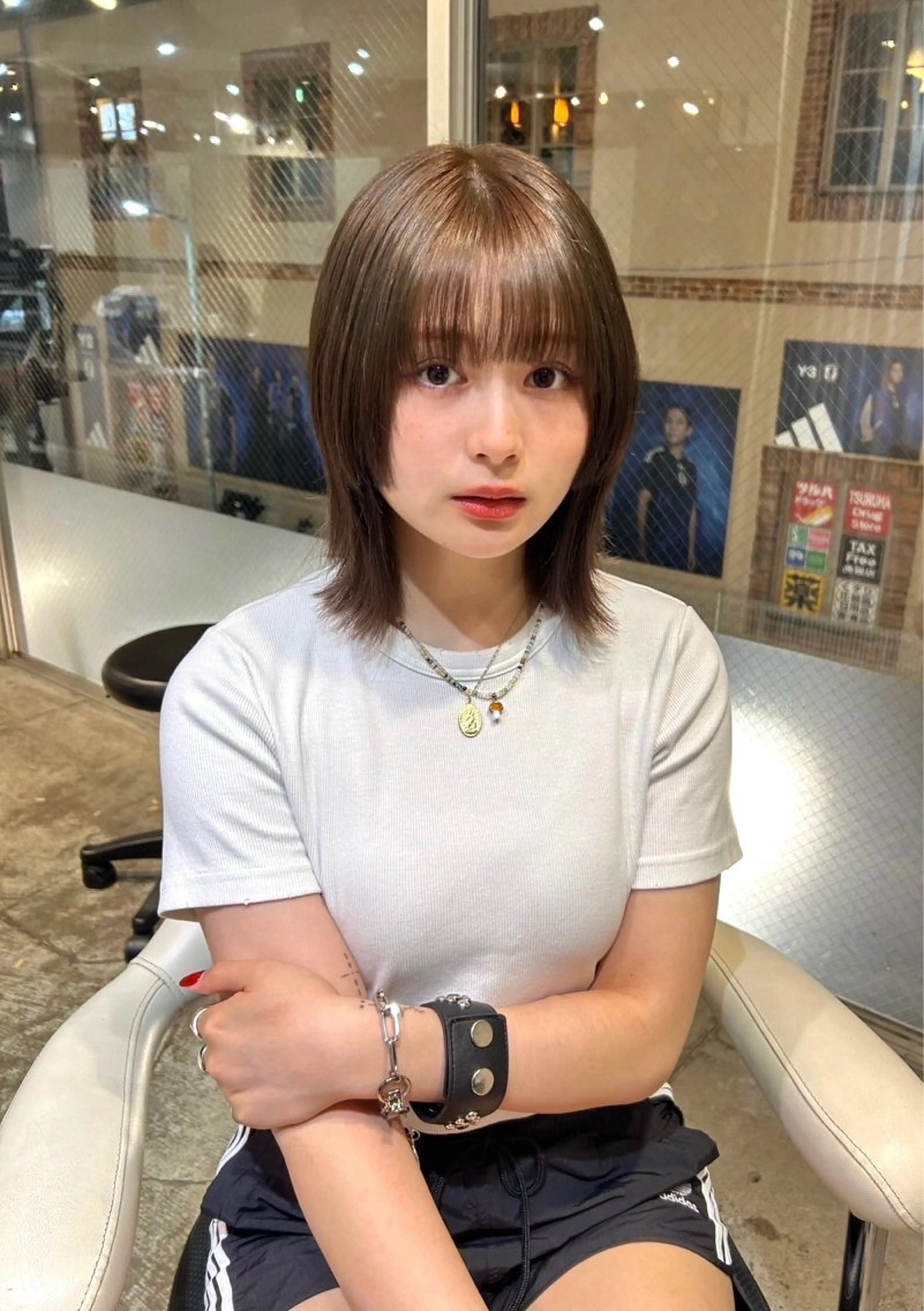 カラー ベージュカラー オリーブベージュ 二宮 陽太のヘアスタイル