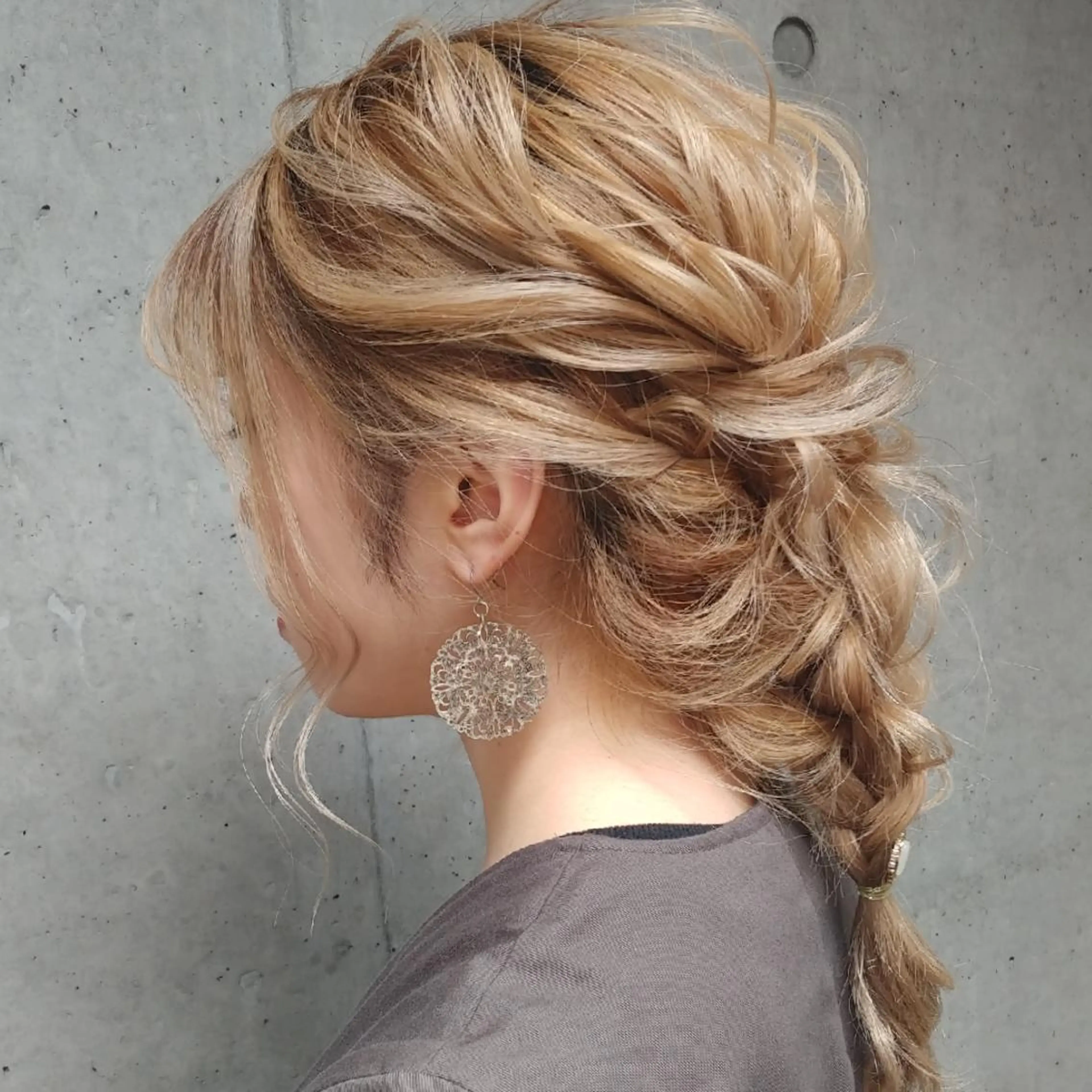 ミディアム カラー ヘアアレンジ 髪質改善/縮毛/新宿 🫧SUZUKA🫧のヘアスタイル