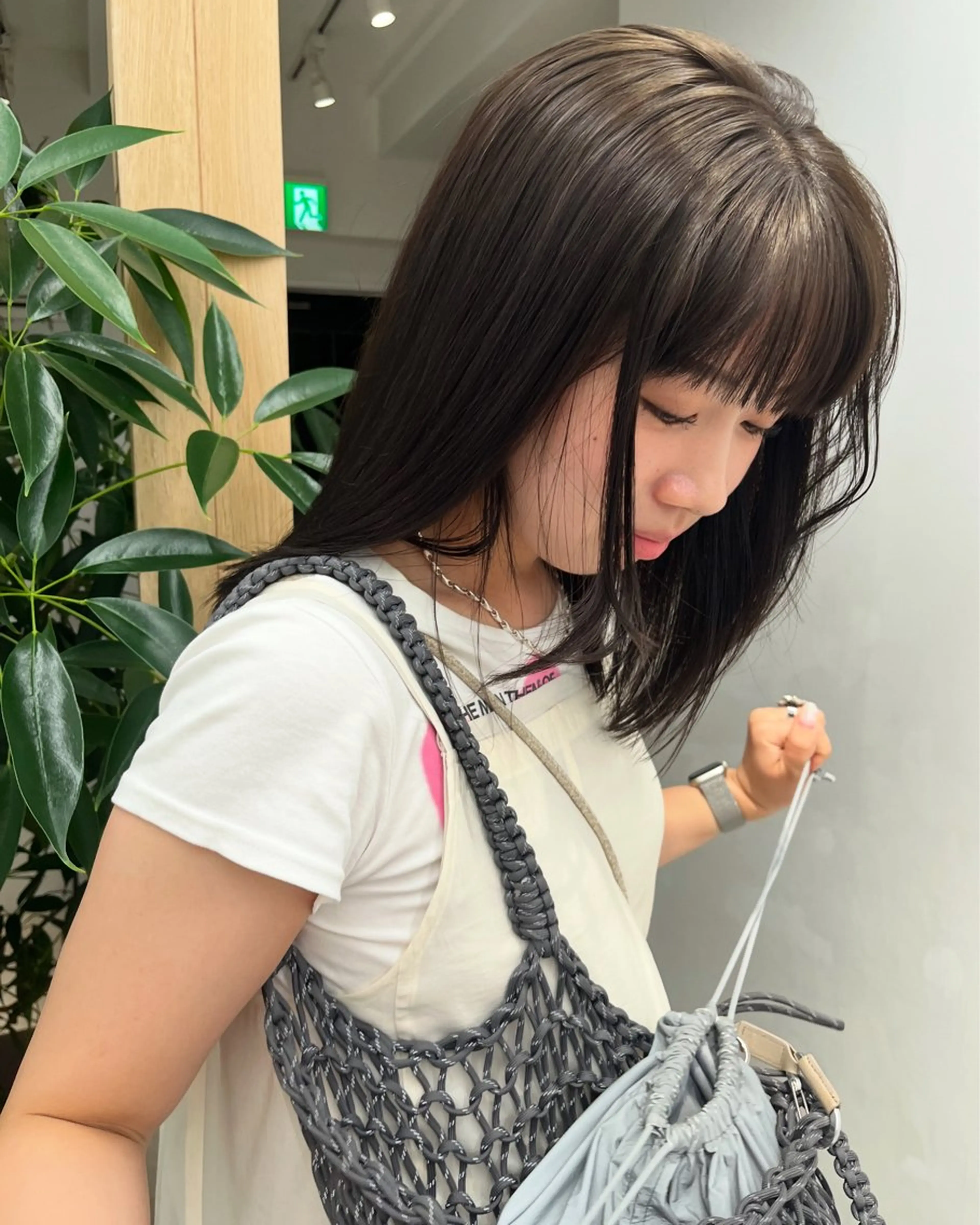 セミロング カラー ベージュカラー 透明感カラー ヘアカラー トリートメント ナチュラルなヘア /ヨシダトモキのヘアスタイル