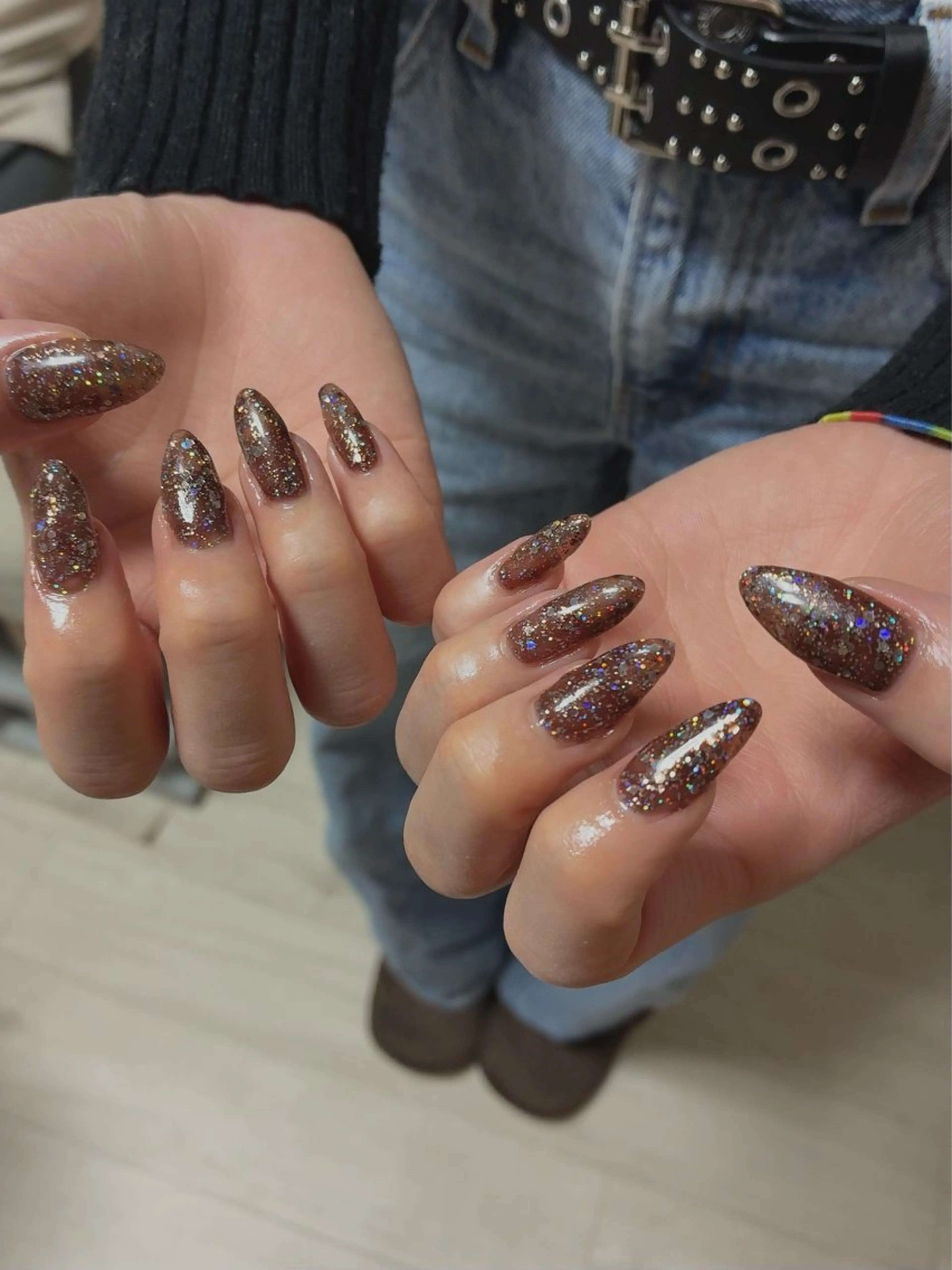 ネイル キラキラネイル ハンドネイル jete nailのネイルデザイン