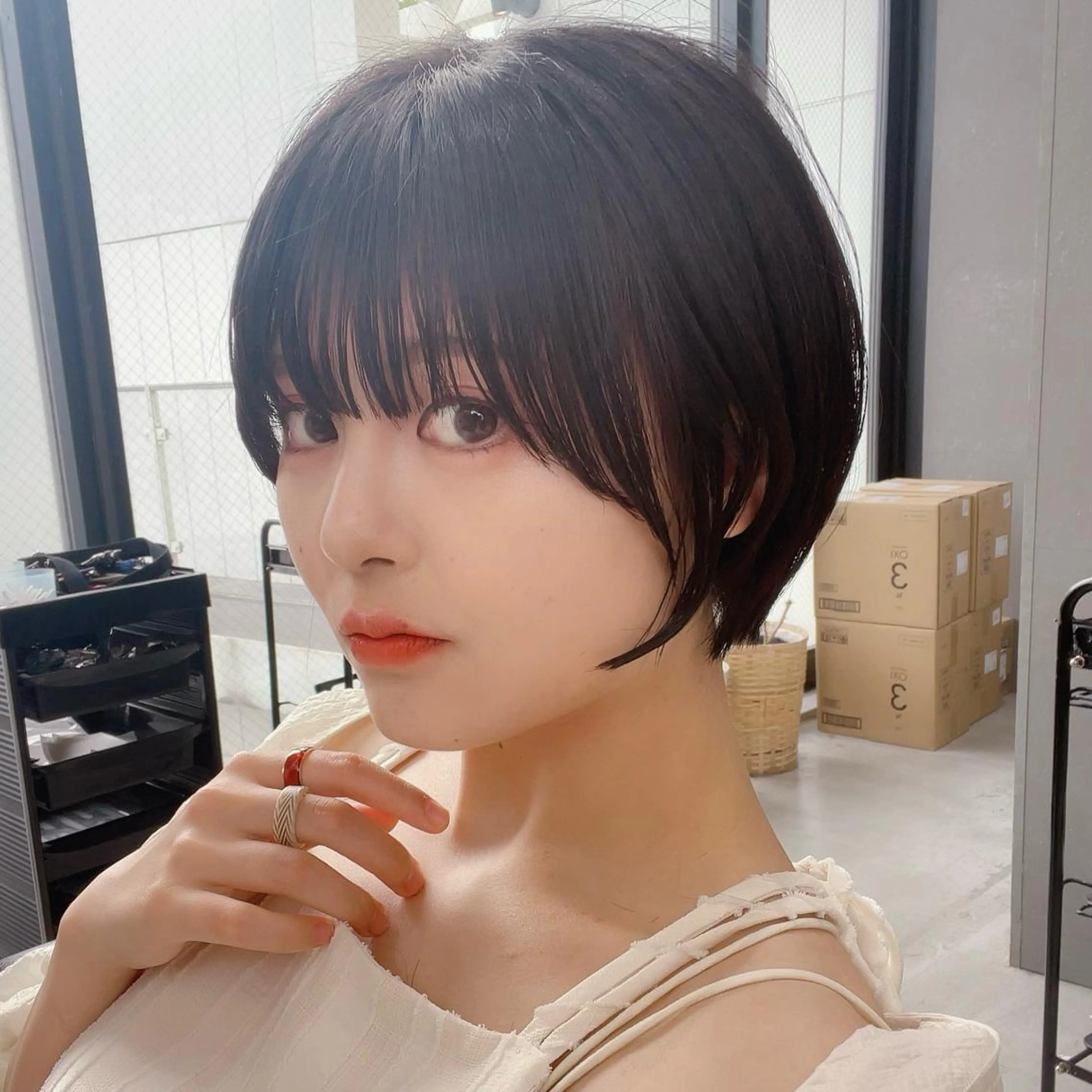 ショート カット ヘアカラー トリートメント サロウィン銀座RAYⅡ所属・❣️髪質改善/ 美髪矯正/沼座悠人のヘアスタイル