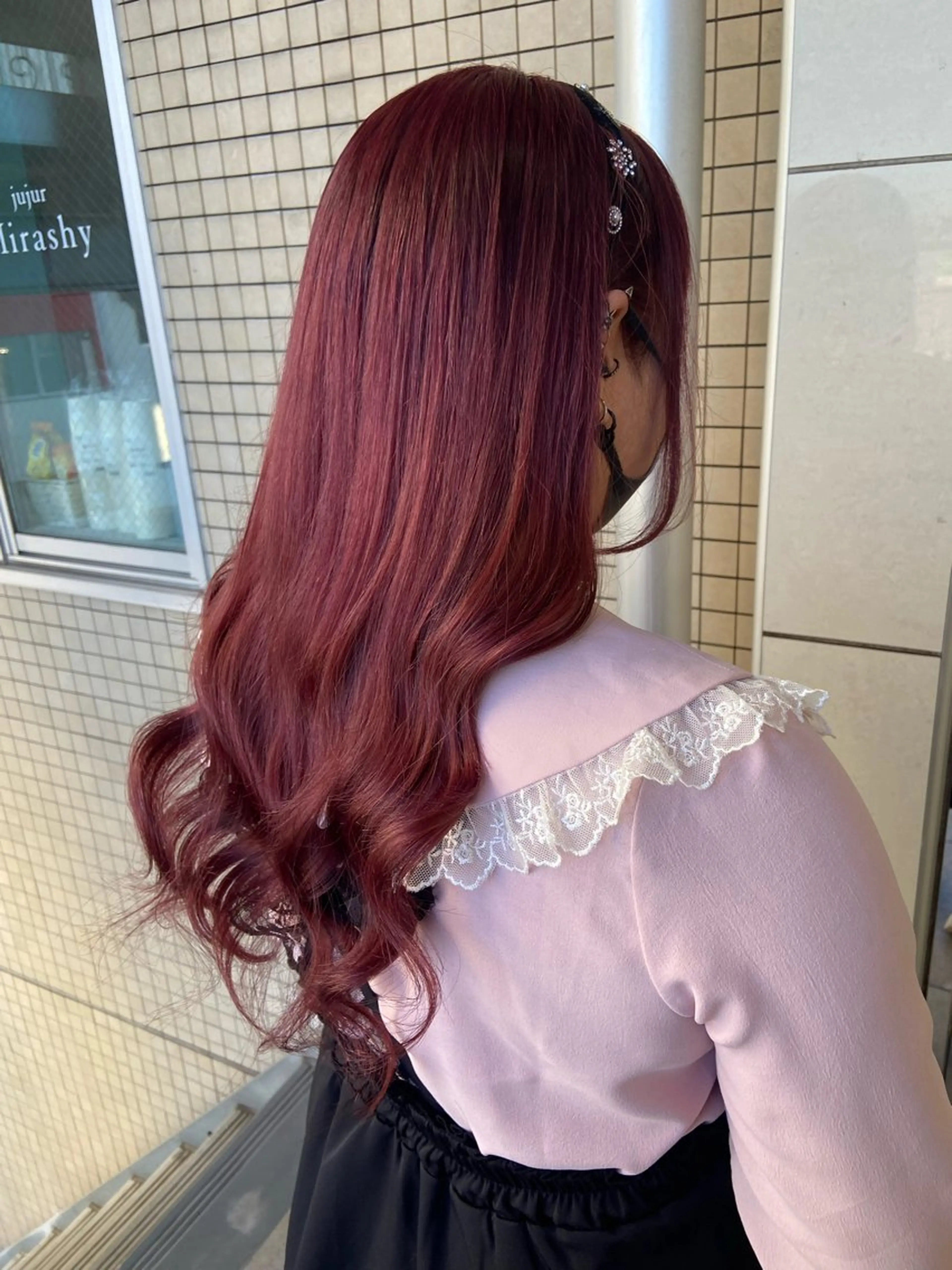 ロング カラー ヘアカラー トリートメント 🧸プルエクステ❤︎ ネイルKAO🧸のヘアスタイル