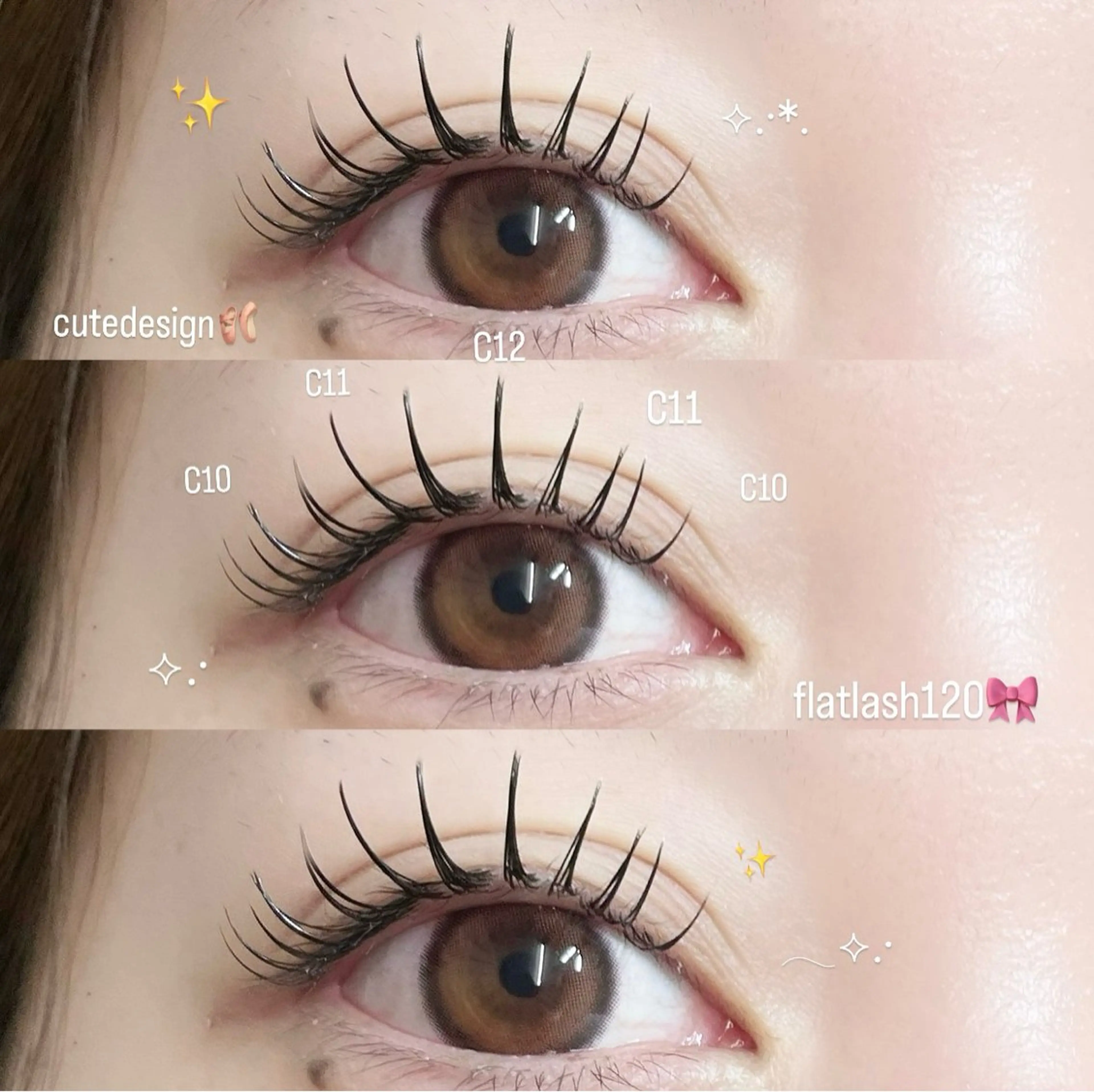 マツエク・マツパ マツエク Ren♡梅田┋束感 マツエク┋パリエクのマツエク・マツパデザイン