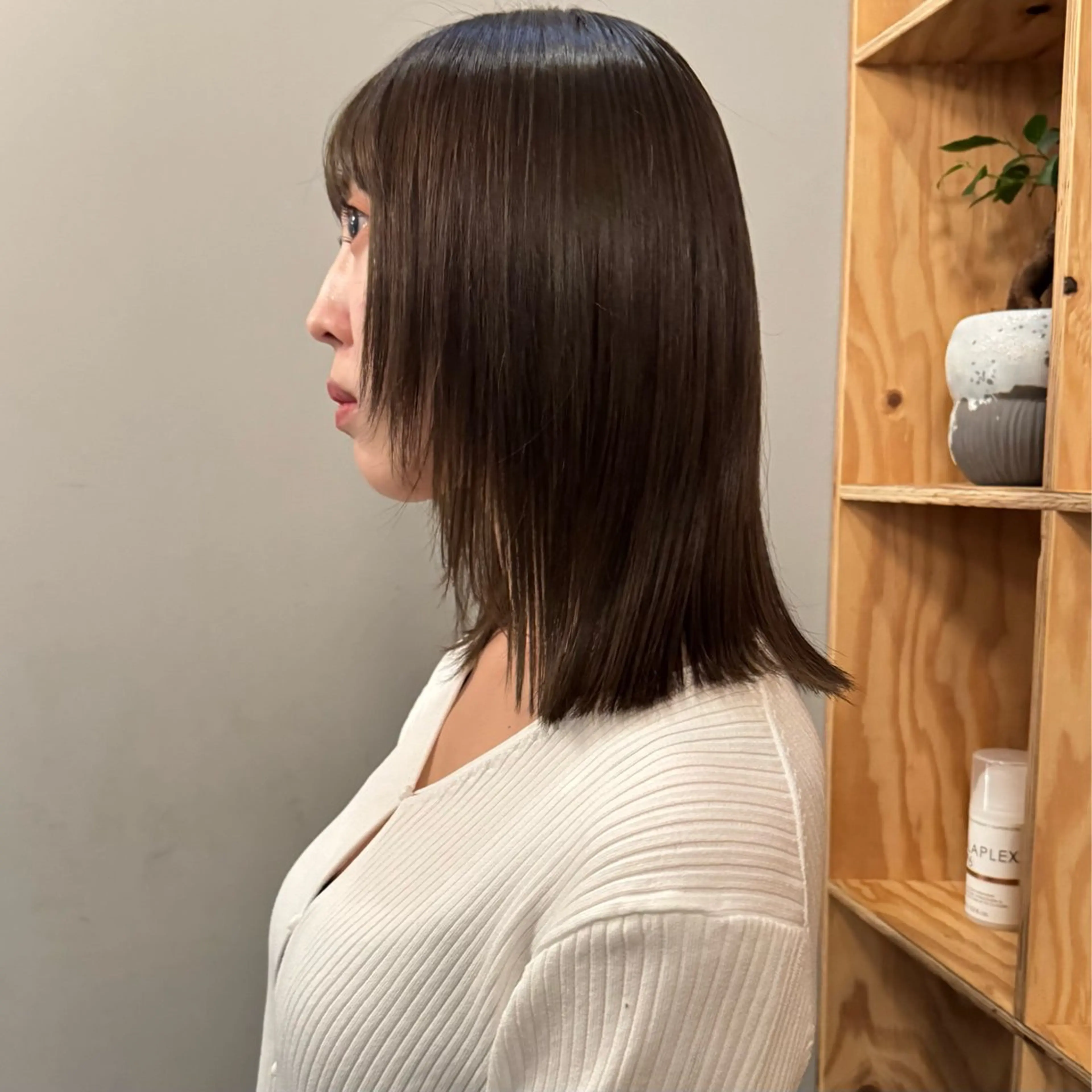 ミディアム カラー ヘアカラー トリートメント 🌿レイヤーボブ/パ ーマ🌿　木梨健太のヘアスタイル