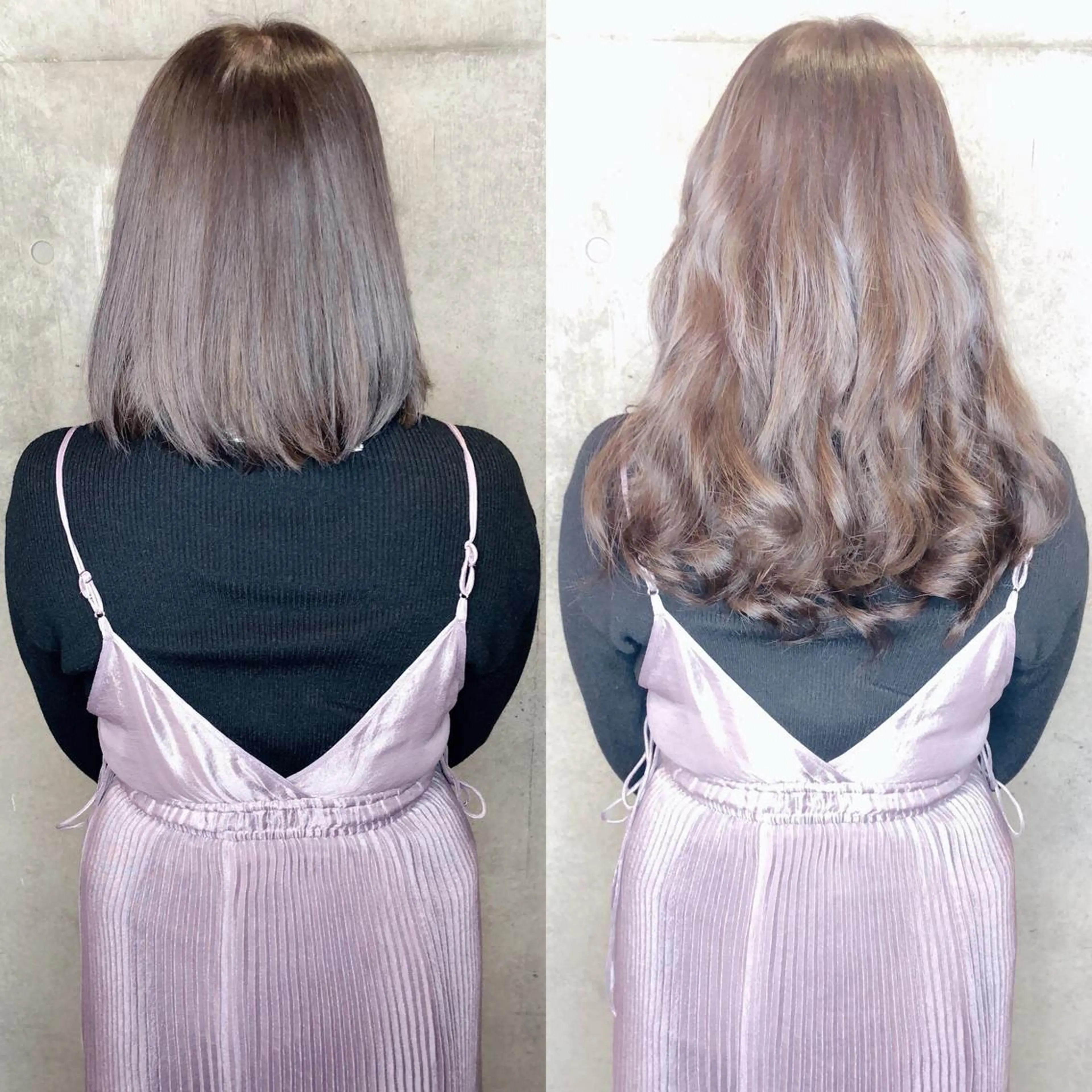 ロング カラー ヘアアレンジ キッズ ネイル マツエク・マツパ シールエクステ ベージュカラー ブルーカラー ブルージュ 透明感カラー ACHFILO モデル募集のヘアスタイル