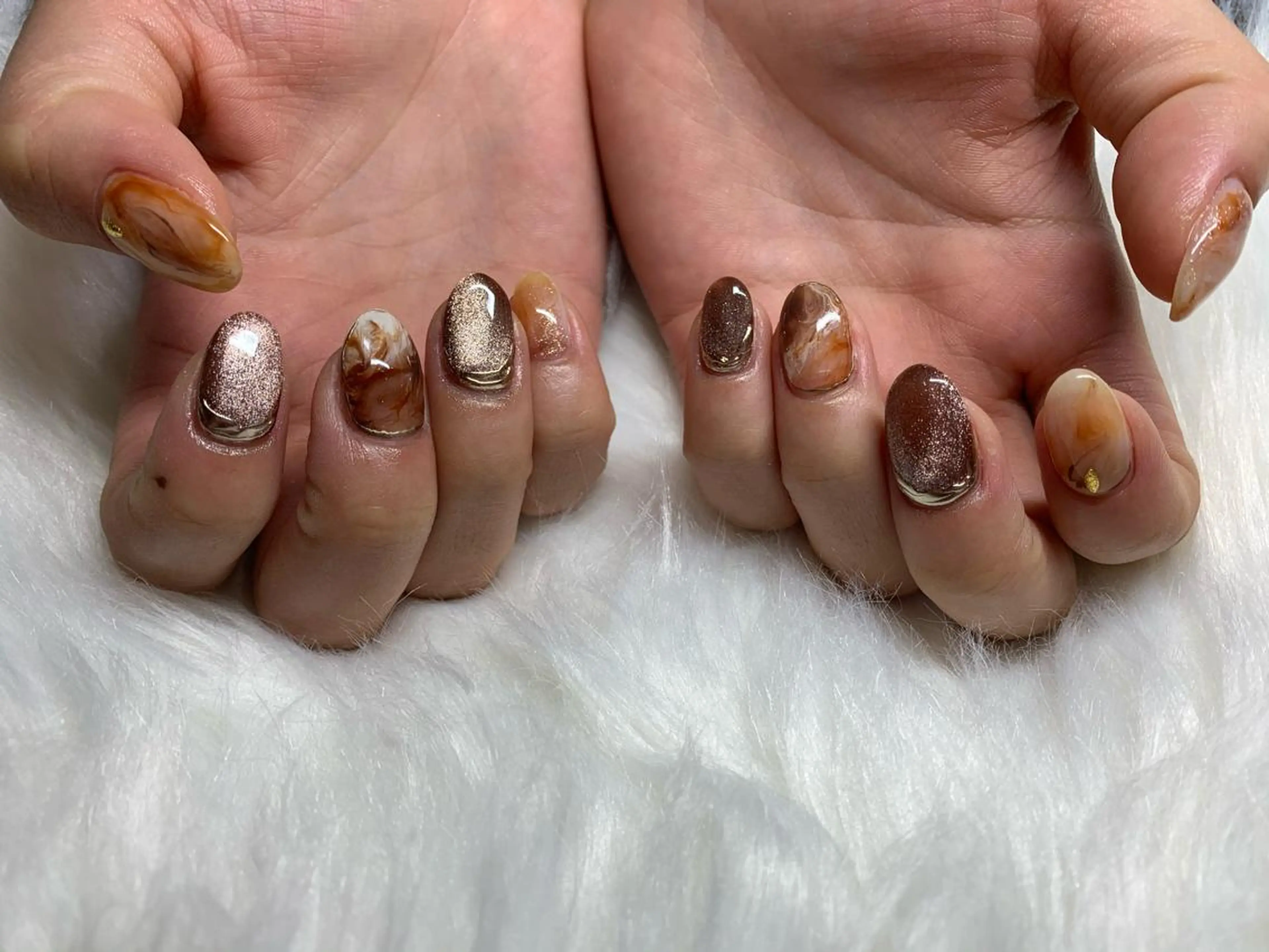 ネイル ニュアンスネイル aime 中崎町のネイルデザイン