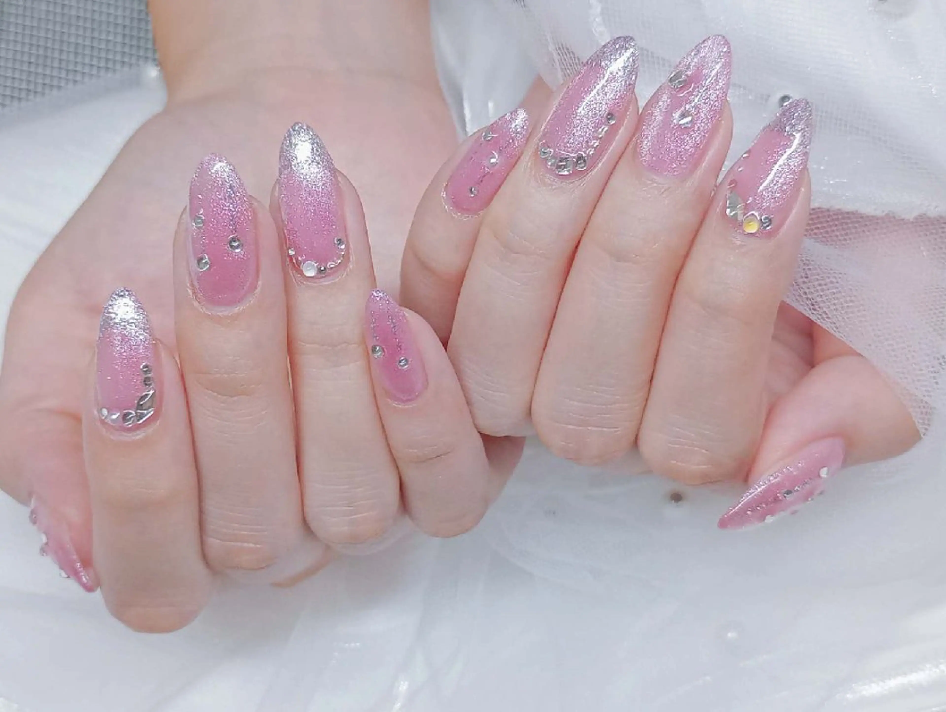 ネイル フットネイル フレンチネイル ジェルネイル ガラスフレンチ 韓国ネイル ハンドネイル ハンドケア The  Nail 新大久保店のその他イメージ