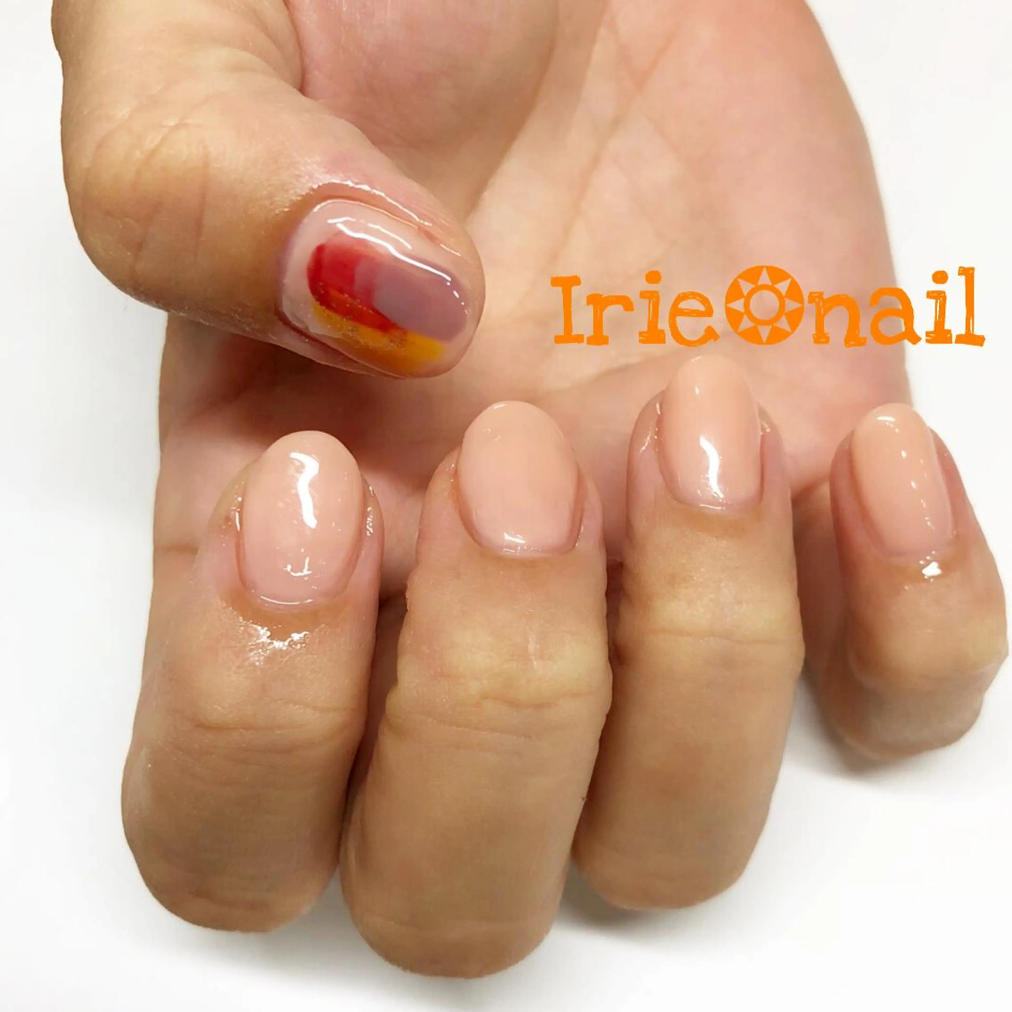 ネイル アートネイル ワンカラーネイル Hair salon Irie所属・與儀 知佳のネイルデザイン