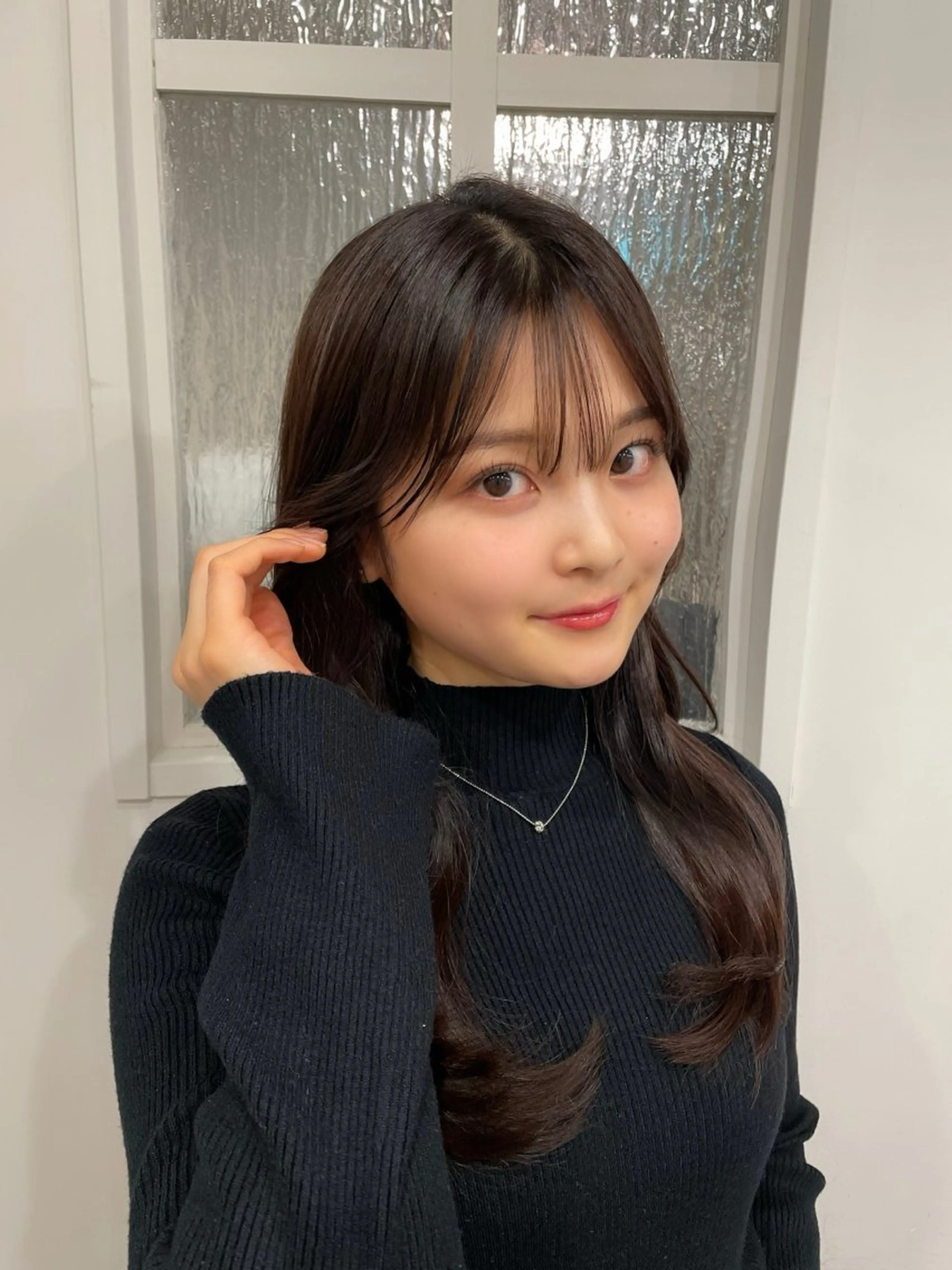 セミロング カラー ブリーチ 透明感カラー 韓国風ヘア レイヤーカット トリートメント 💐宮坂 歩💐のヘアスタイル