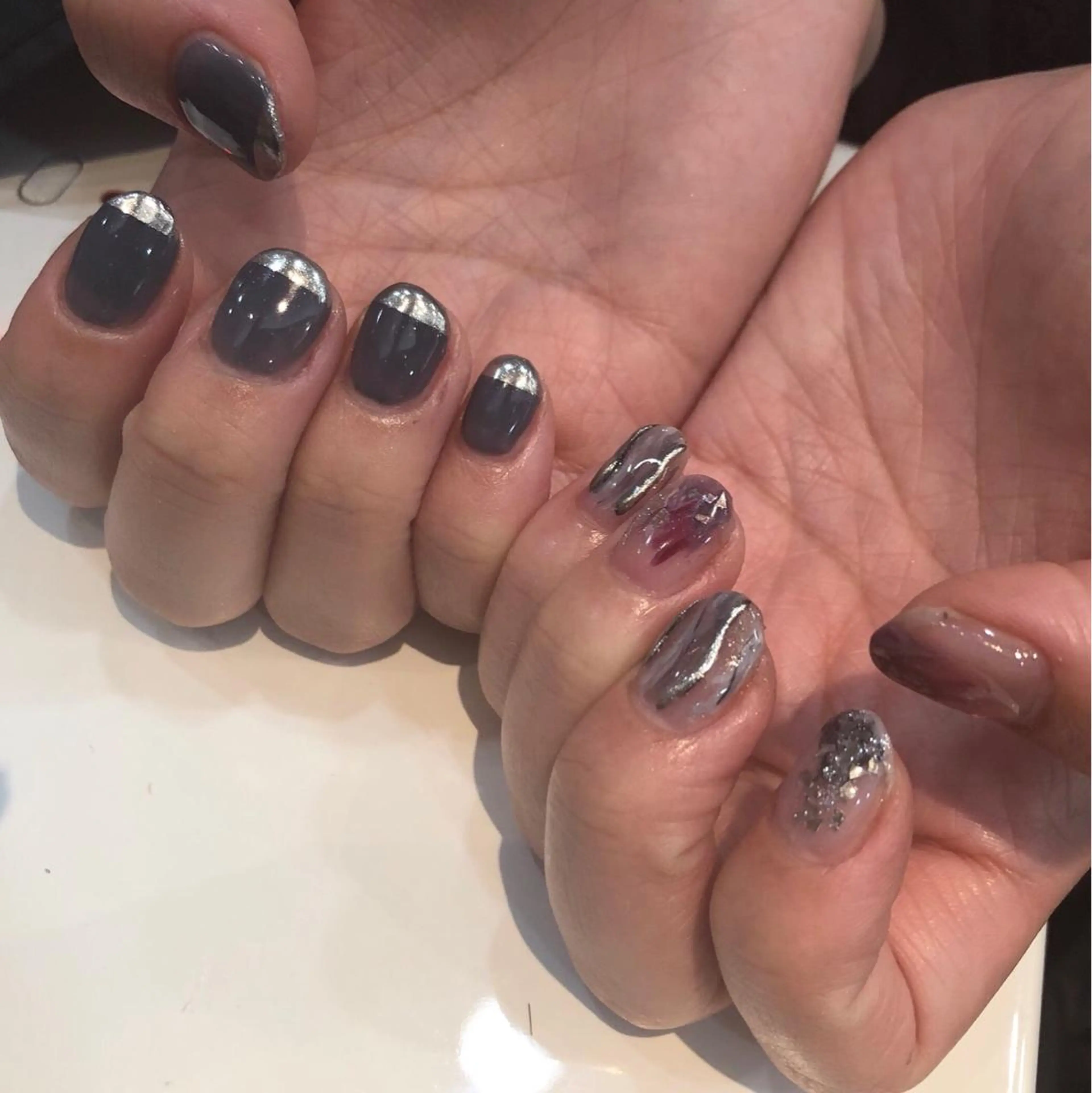 ネイル AMI ウルフパーマ/メンズのヘアスタイル