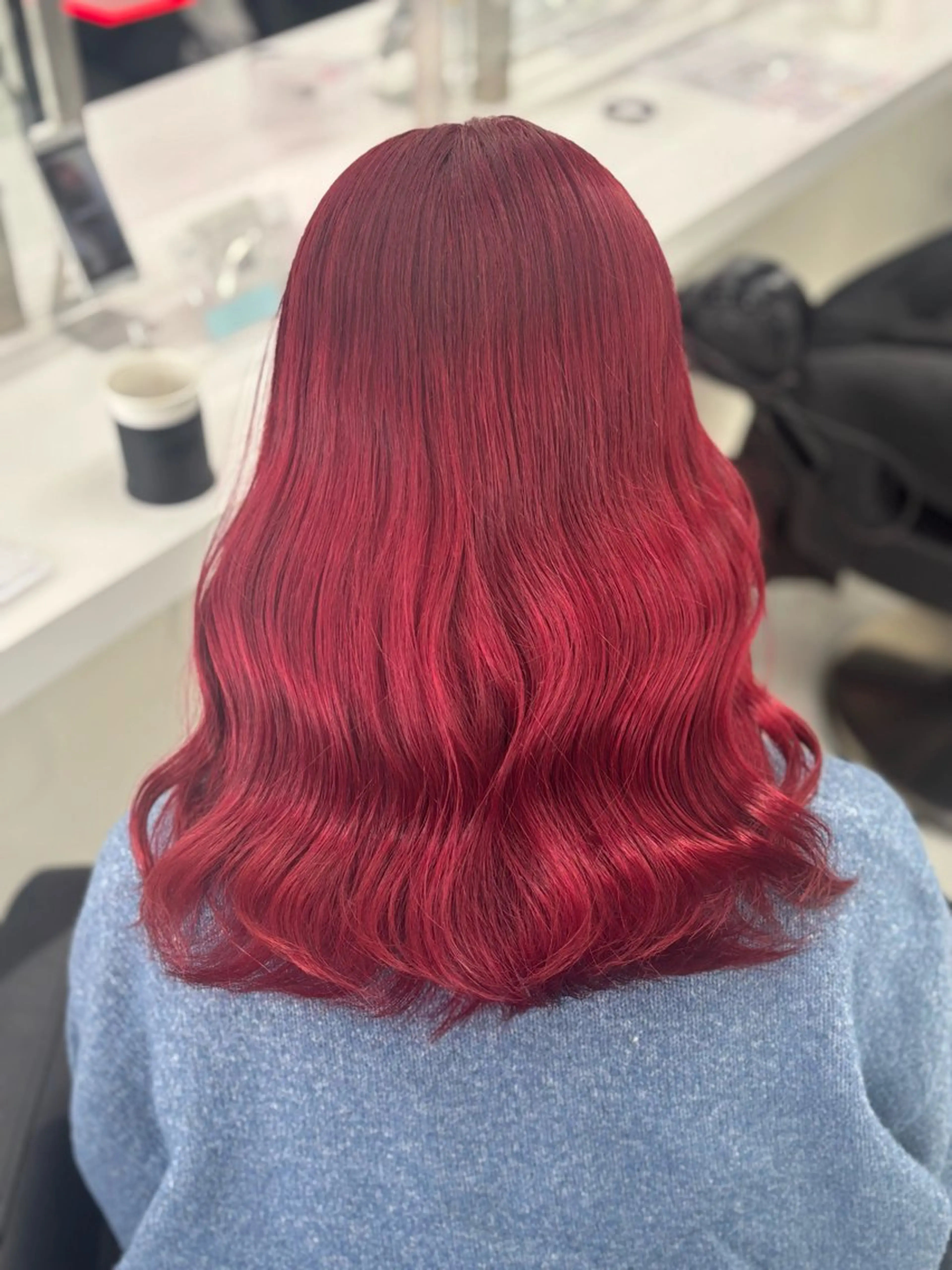ロング ヘアカラー お洒落暖色 🍒AOI🍒のヘアスタイル