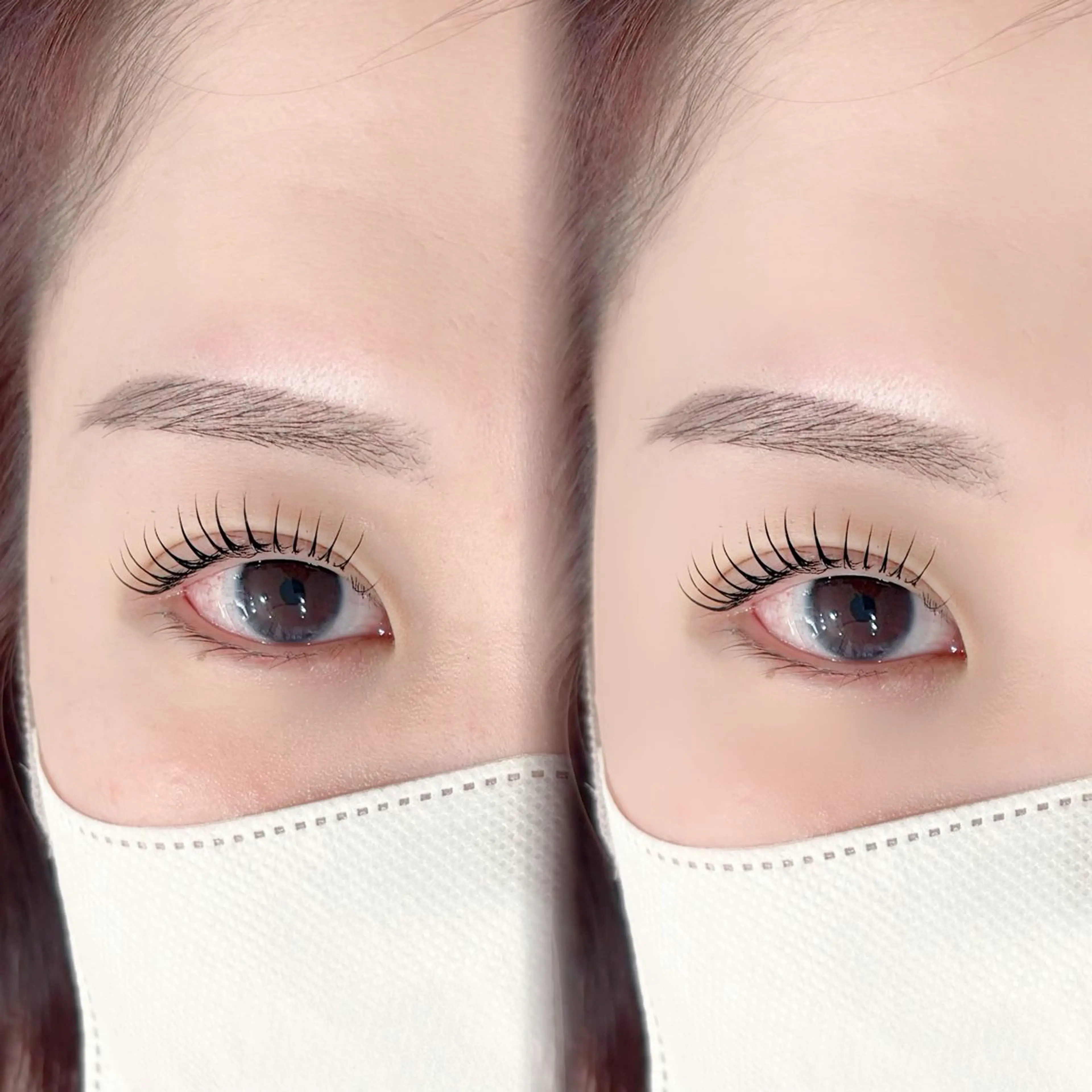 ラッシュリフト(まつげパーマ)上＋アイブロウワックス脱毛セットメニューの写真