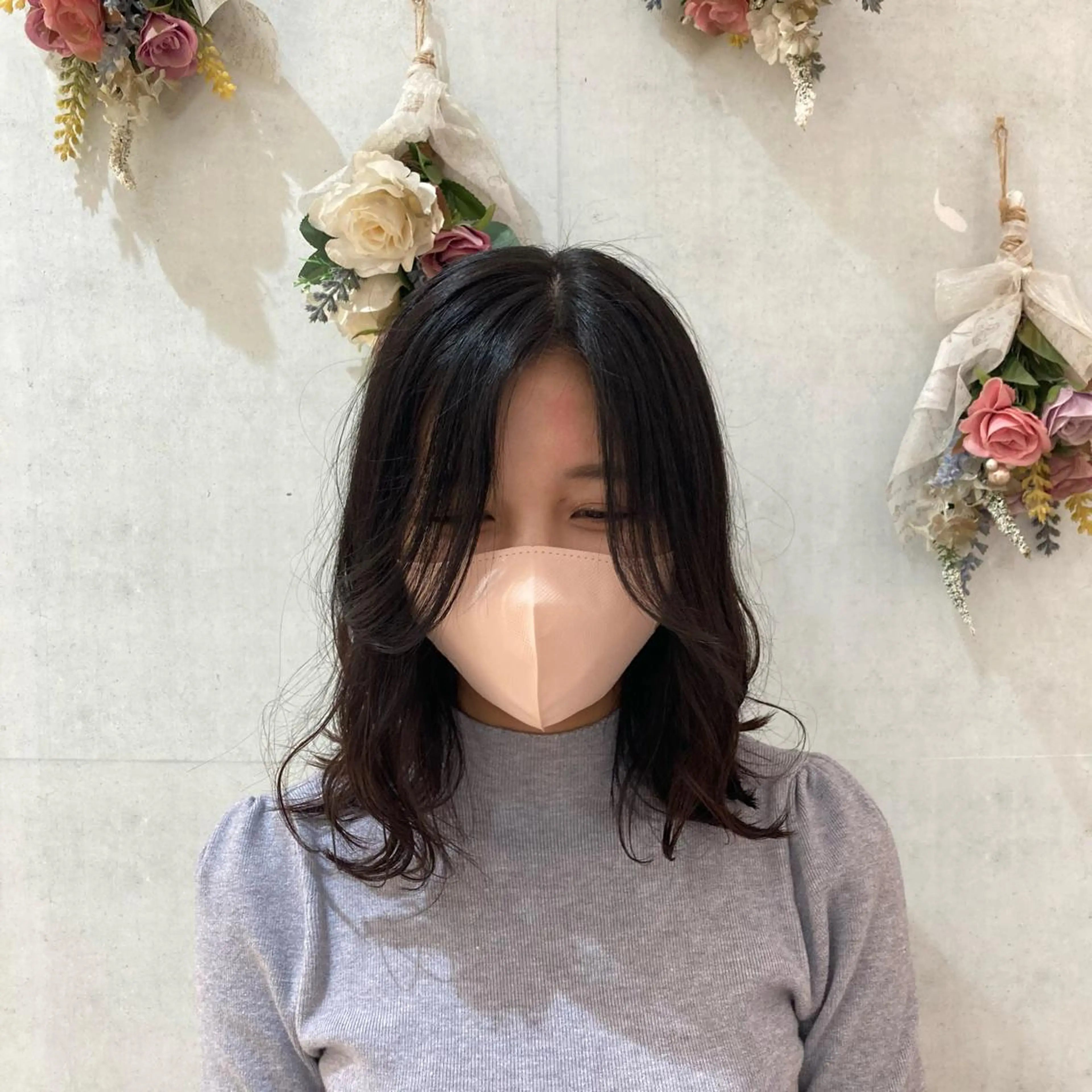 ミディアム 透明感ワンカラー 🎀髪質改善/AOのヘアスタイル