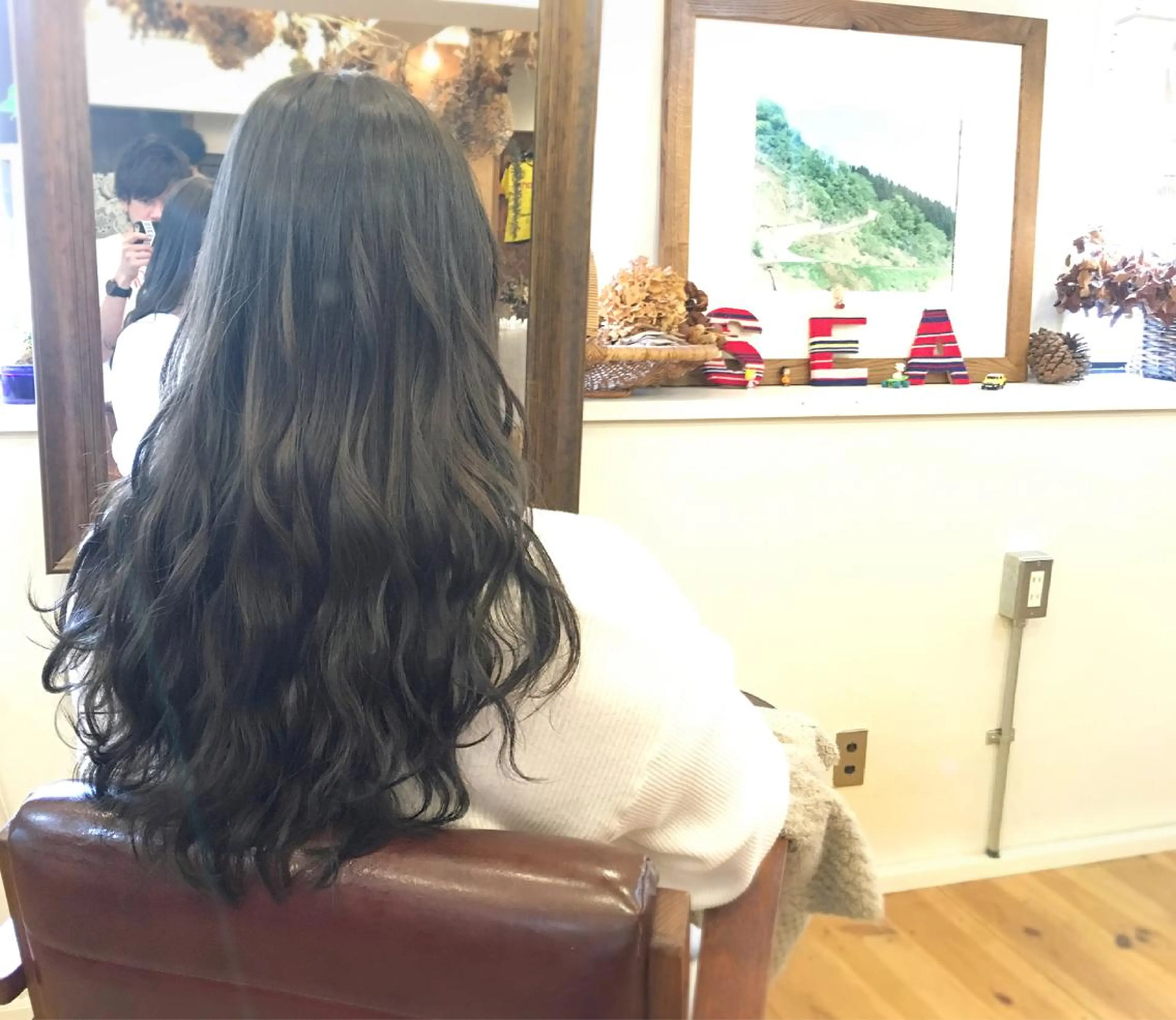 ミディアム セミロング ロング カラー ヘアアレンジ 小顔ショートヘア♪ TAKUMIのヘアスタイル