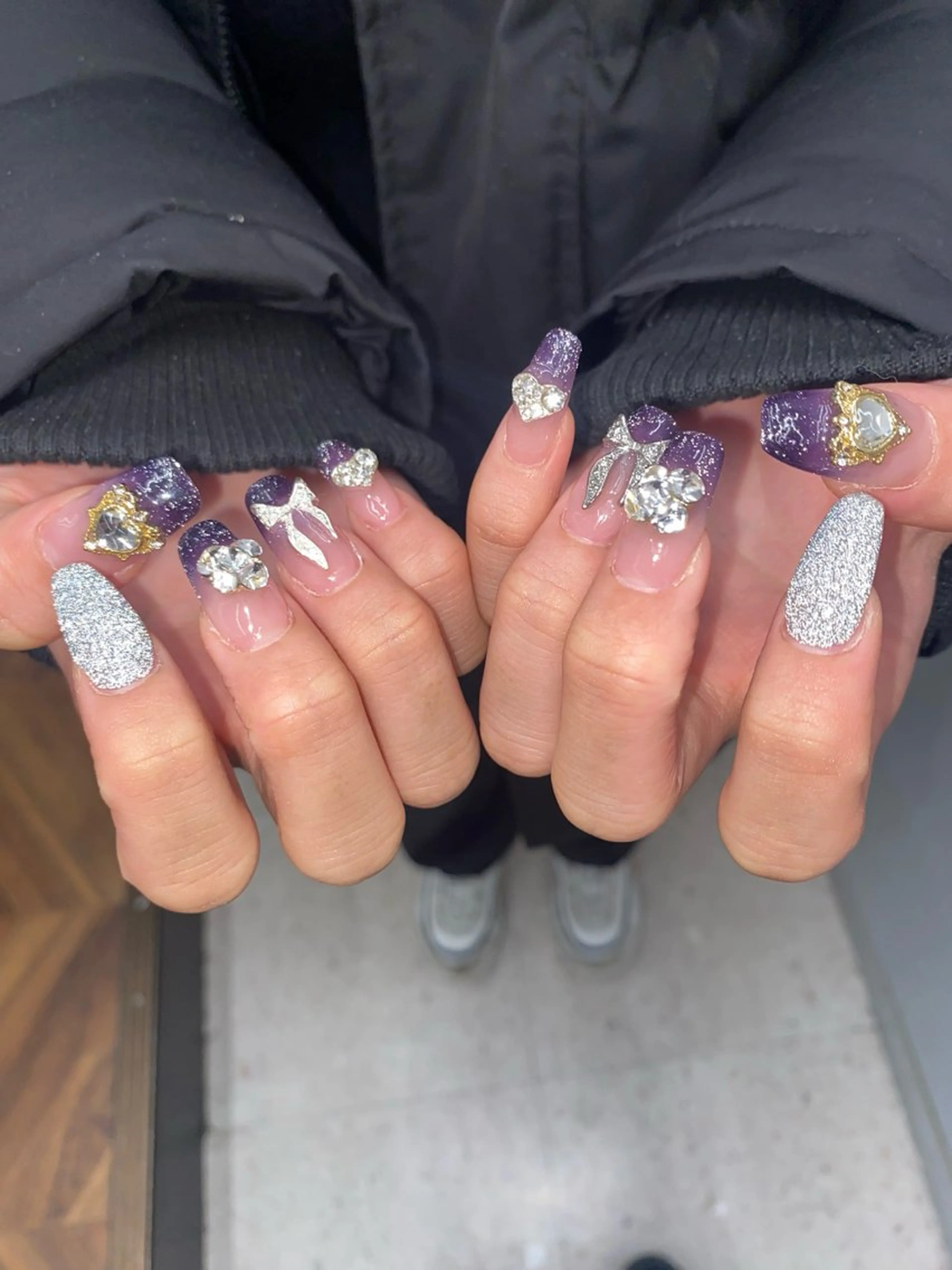 ネイル 韓国ネイル🤍 イワサキ　リコ🍒のネイルデザイン