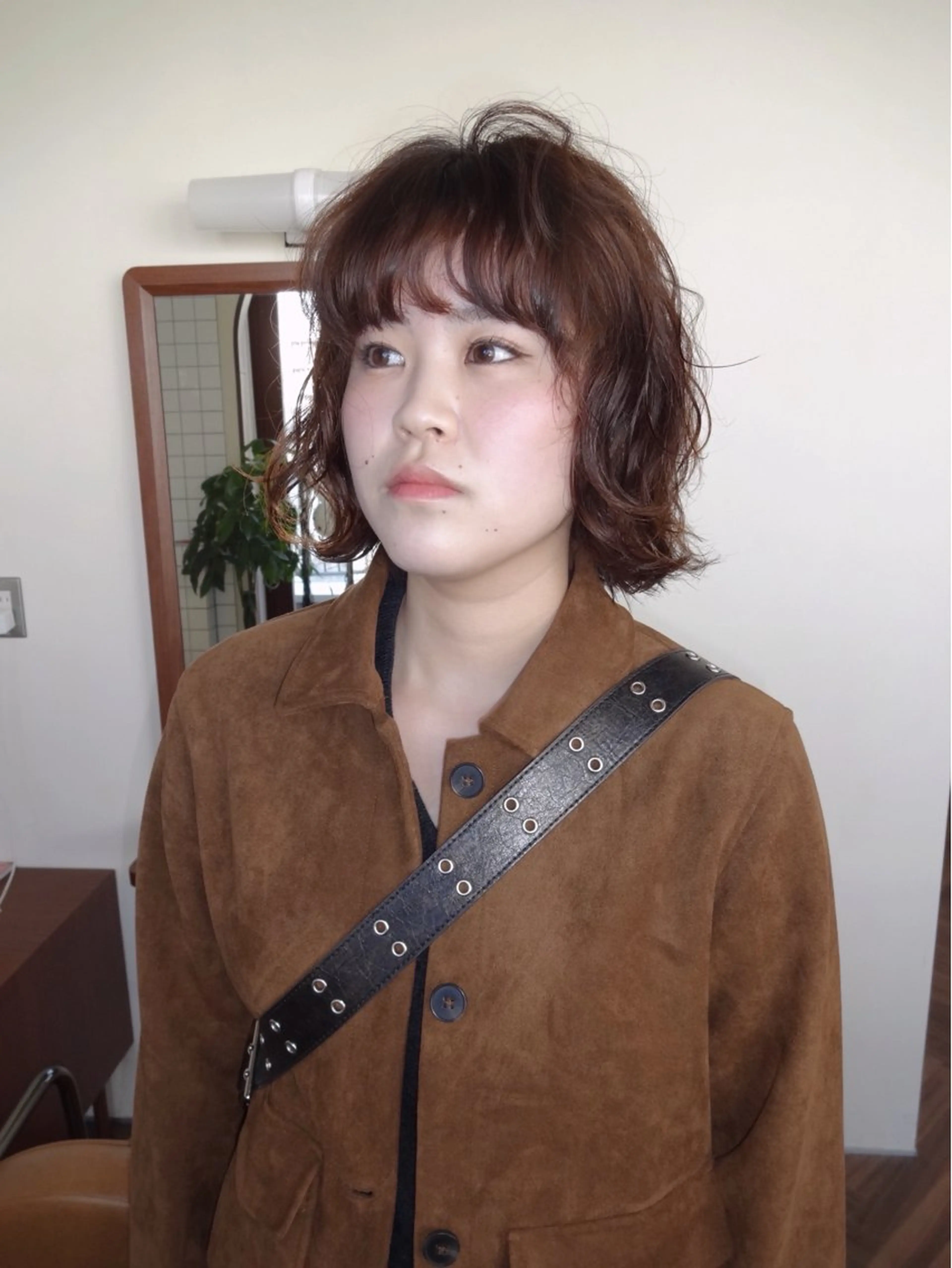 ショート パーマ ボブ ニュアンスパーマ カット パーマ ボブパーマ/パーマ ウルフパーマのヘアスタイル