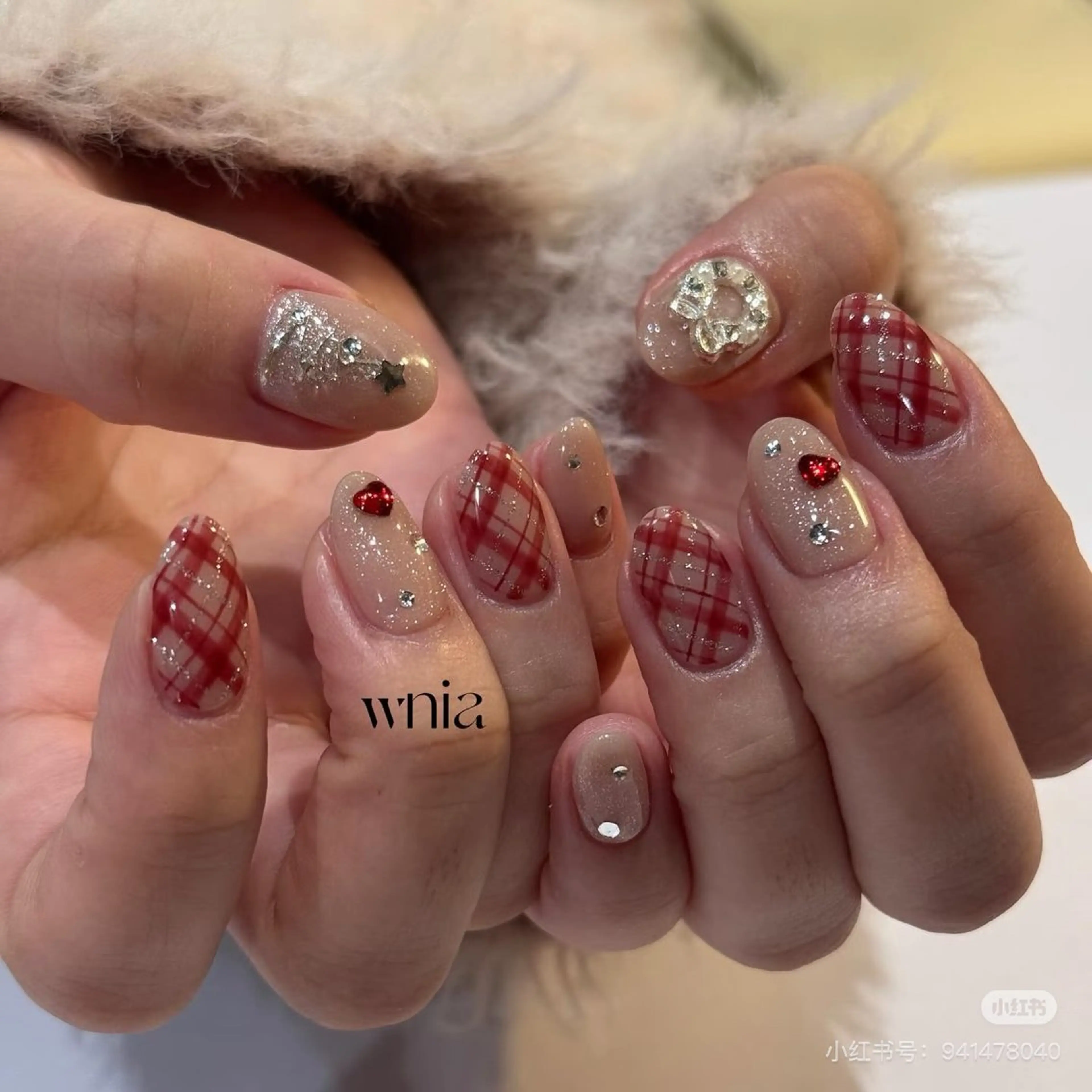 ネイル 冬ネイル クリスマス Tsukimi nail所属・シ シのネイルデザイン
