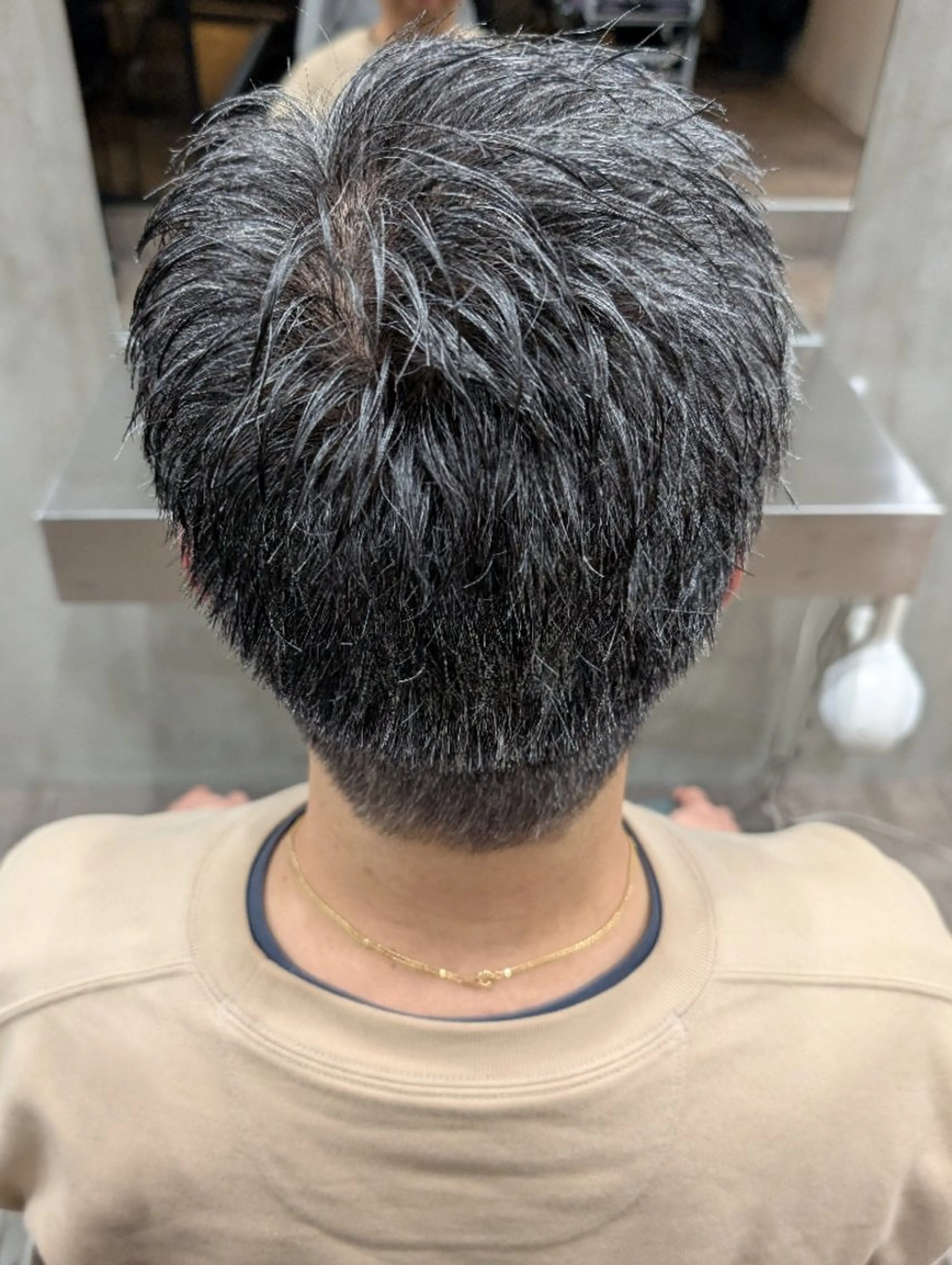 ショート メンズ アップバング 刈り上げ カット QOL mens salon 円山所属・メンズ専門😎 QOL円山 YUTOのヘアスタイル