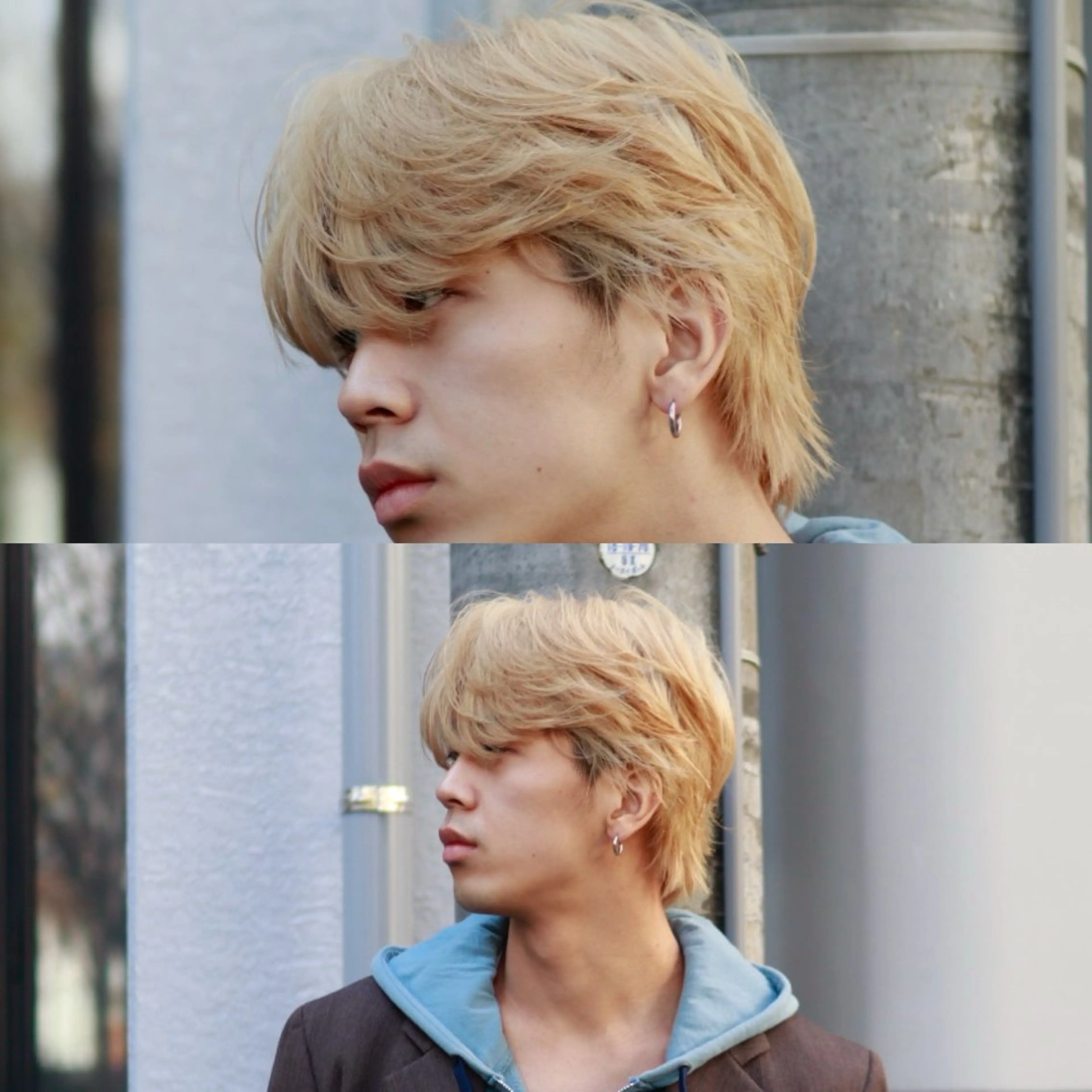 カラー メンズ カット ヘアカラー あずまりんの/メンズ /ホワイトベージュのヘアスタイル