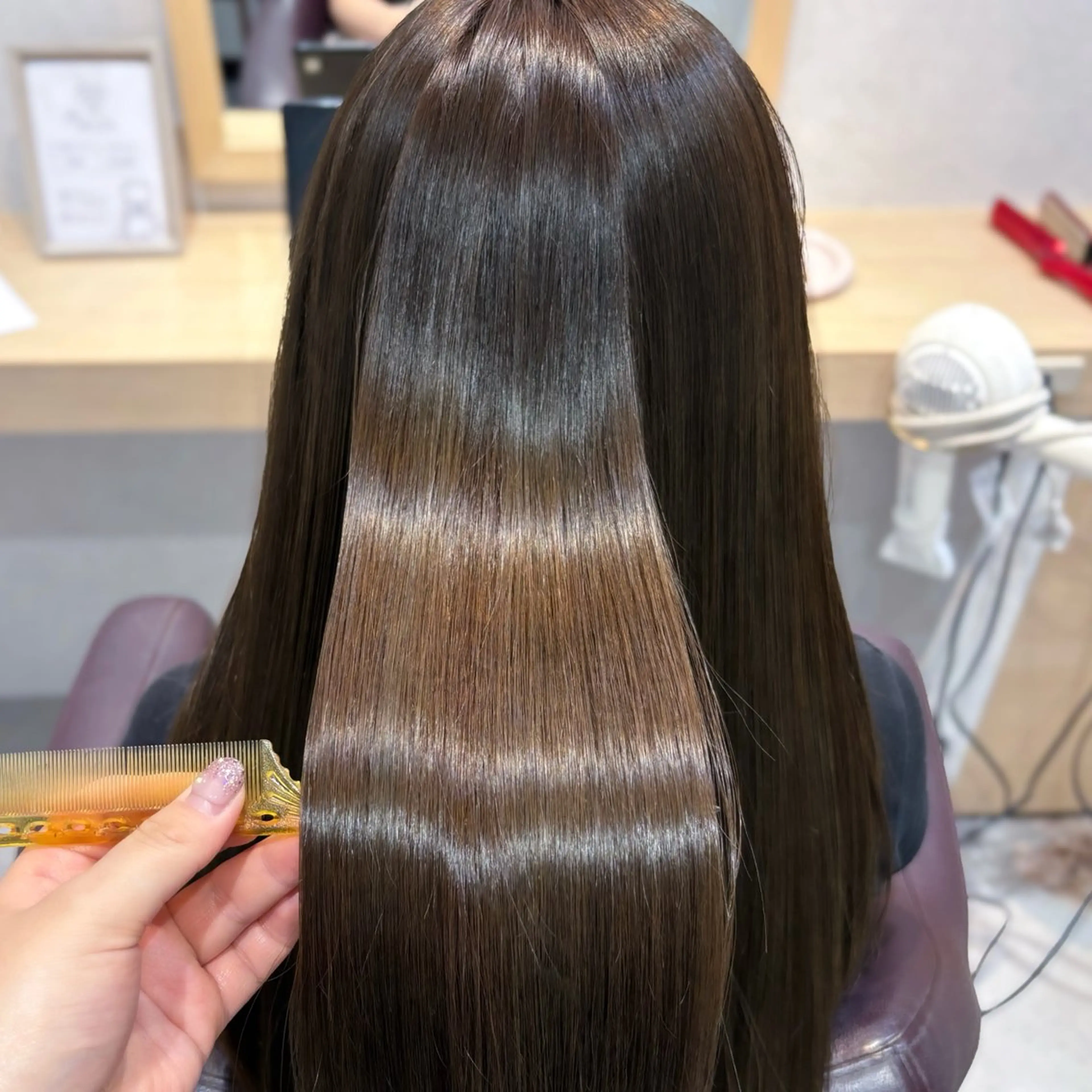 ロング カラー パーマ 透明感/チョコカラー 💍TAMA💍のヘアスタイル