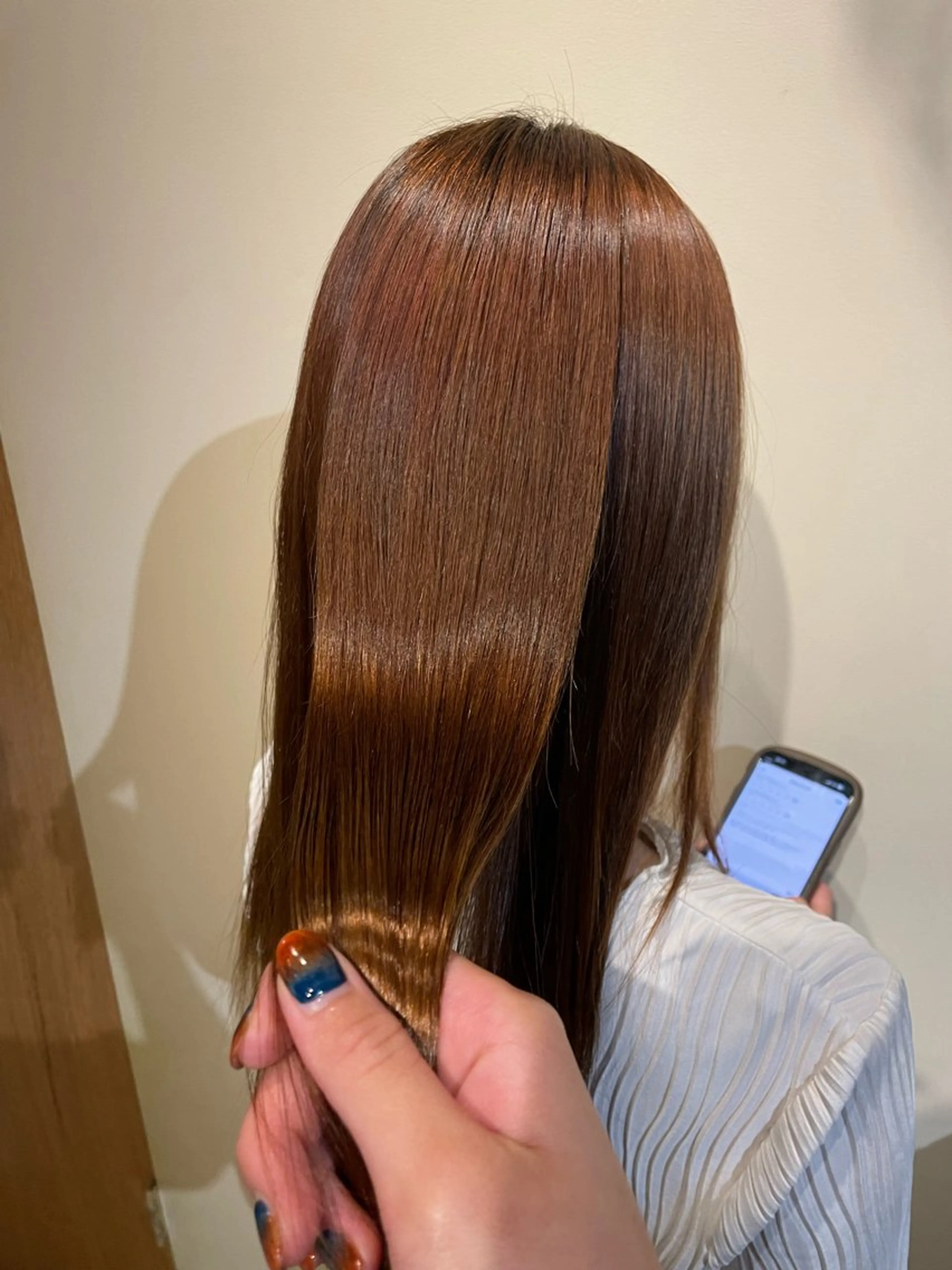 セミロング 縮毛矯正 縮毛矯正 オオシマ ミユのヘアスタイル