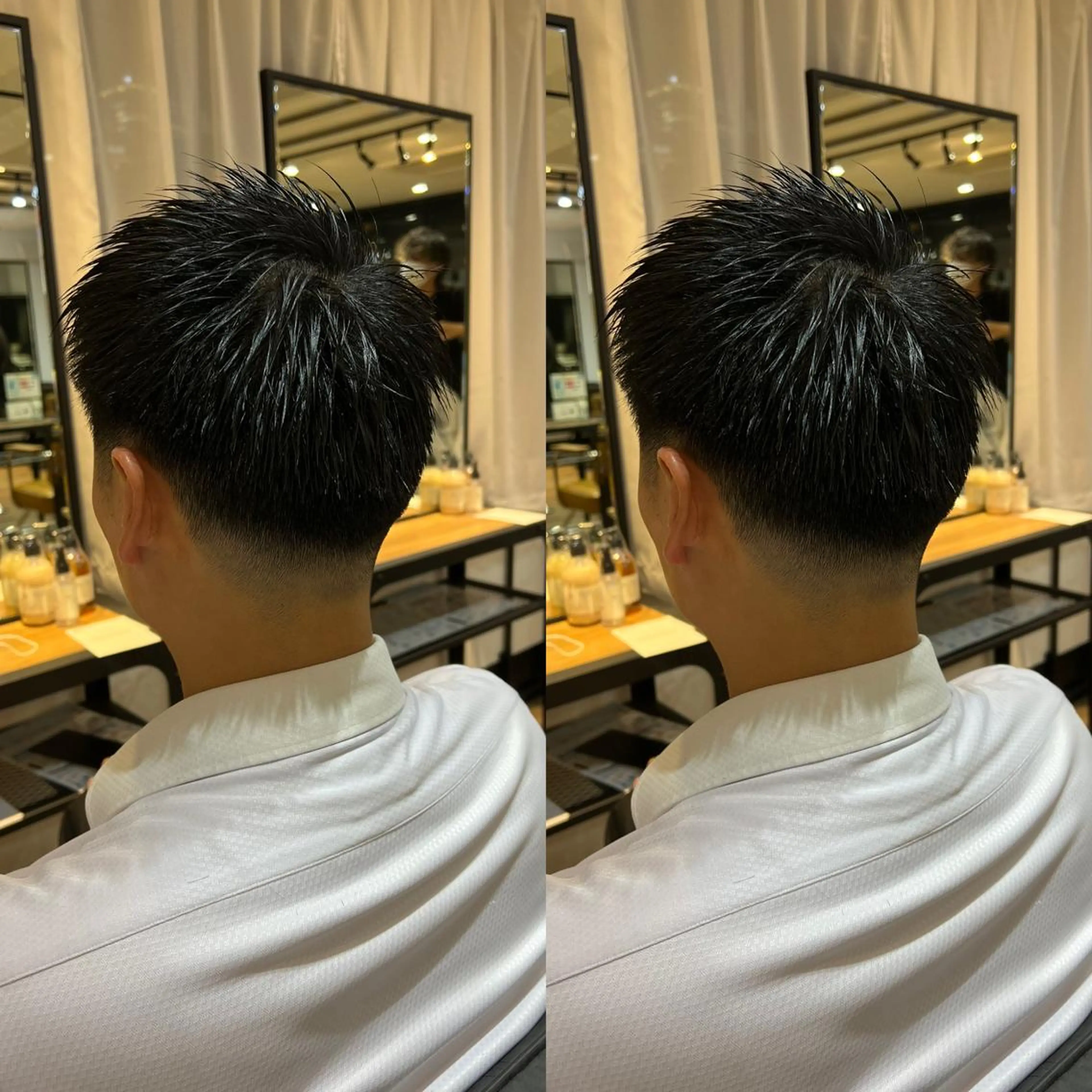 ショート メンズ カット センターパート ／植田のヘアスタイル