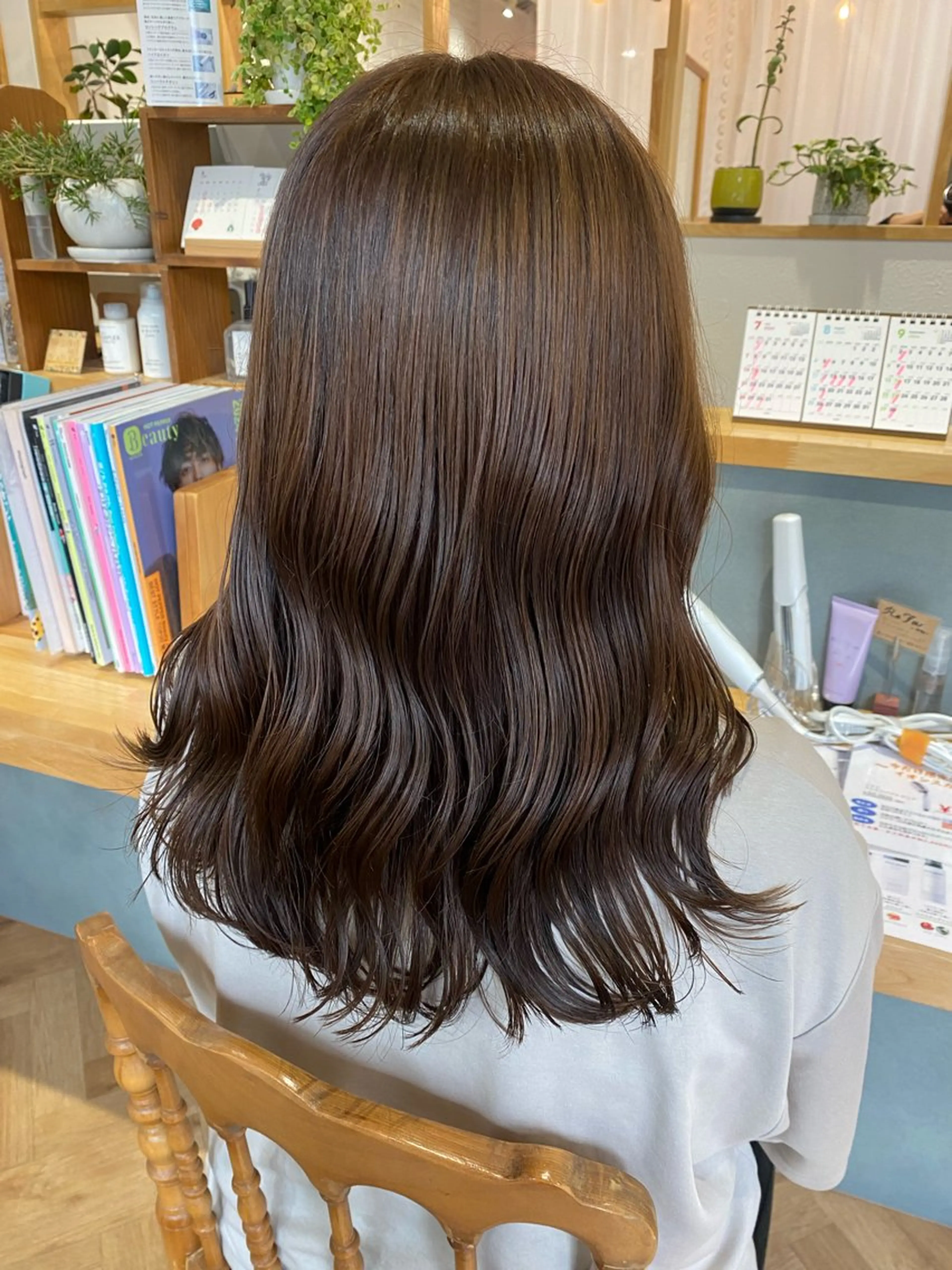 カット+全体カラー+3種TR保湿トリートメント🌱ヘアケア・マッサージ付き💫ファインバブルで頭皮も髪も健やかに🫧の写真