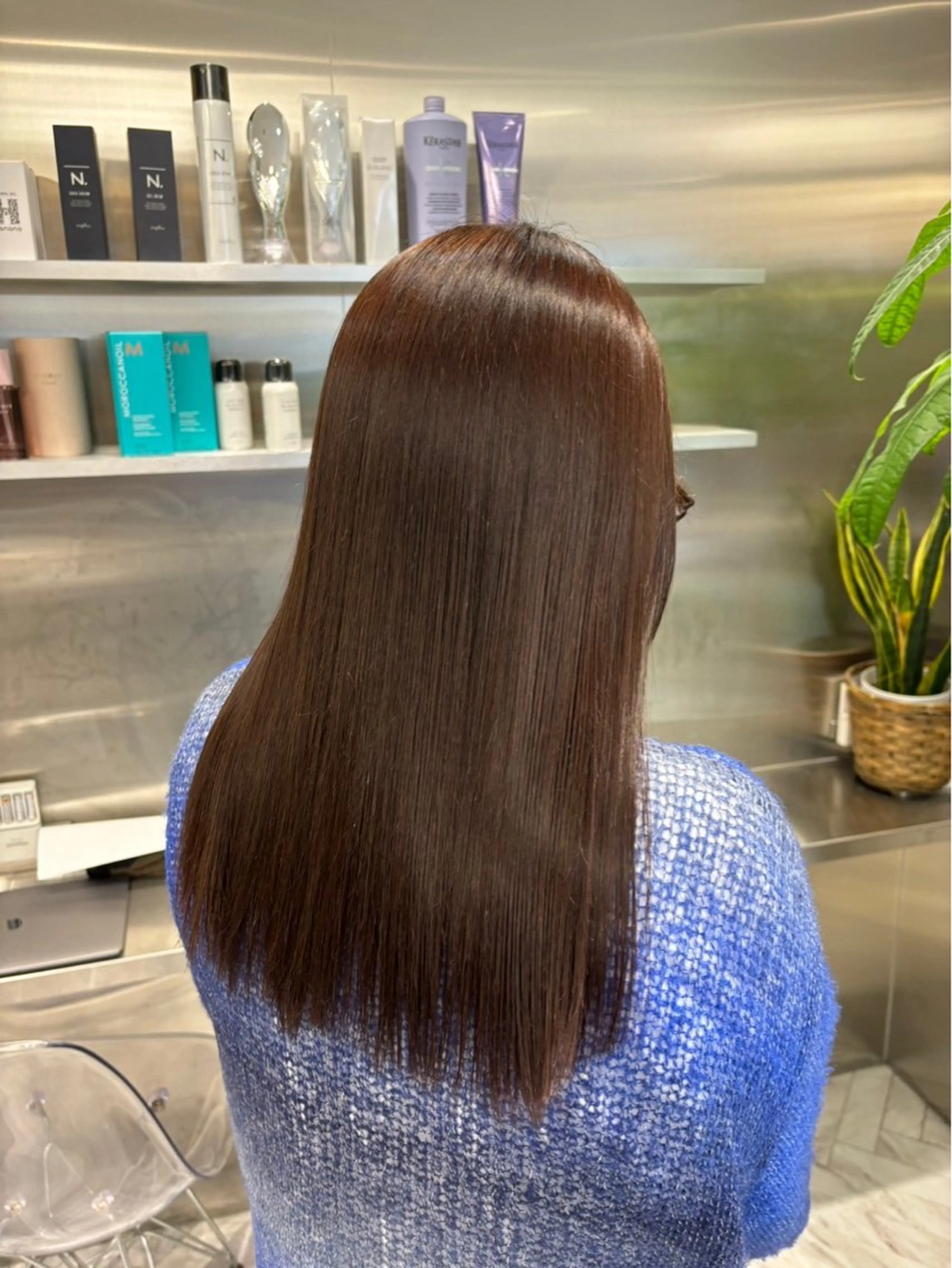 ミディアム カラー ブラウンカラー ナチュラルブラウン 似合わせ SHOYAのヘアスタイル