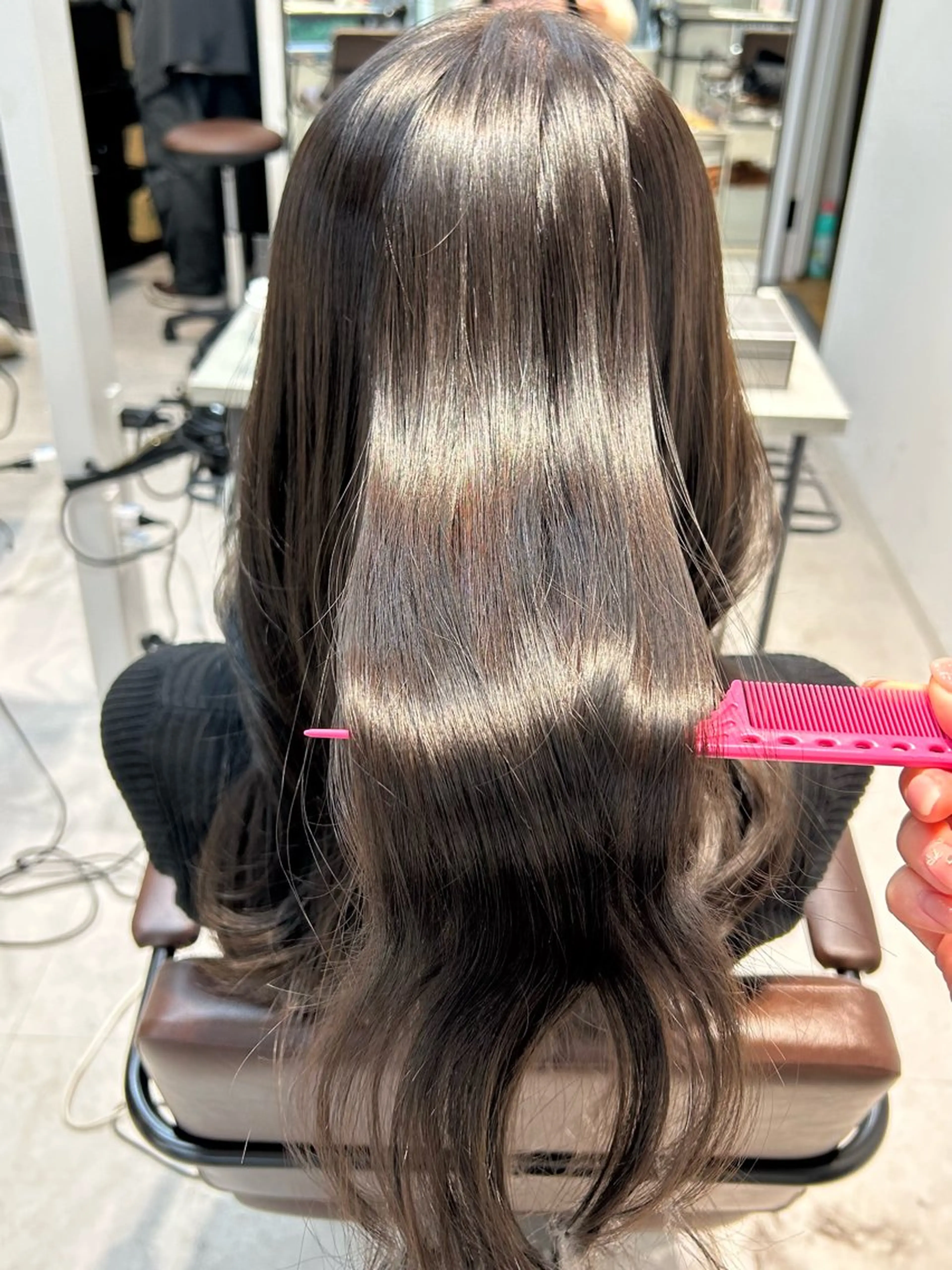 ロング カラー ヘアカラー 縮毛矯正 nina/髪質改善 /柔らかな艶髪🫧のヘアスタイル