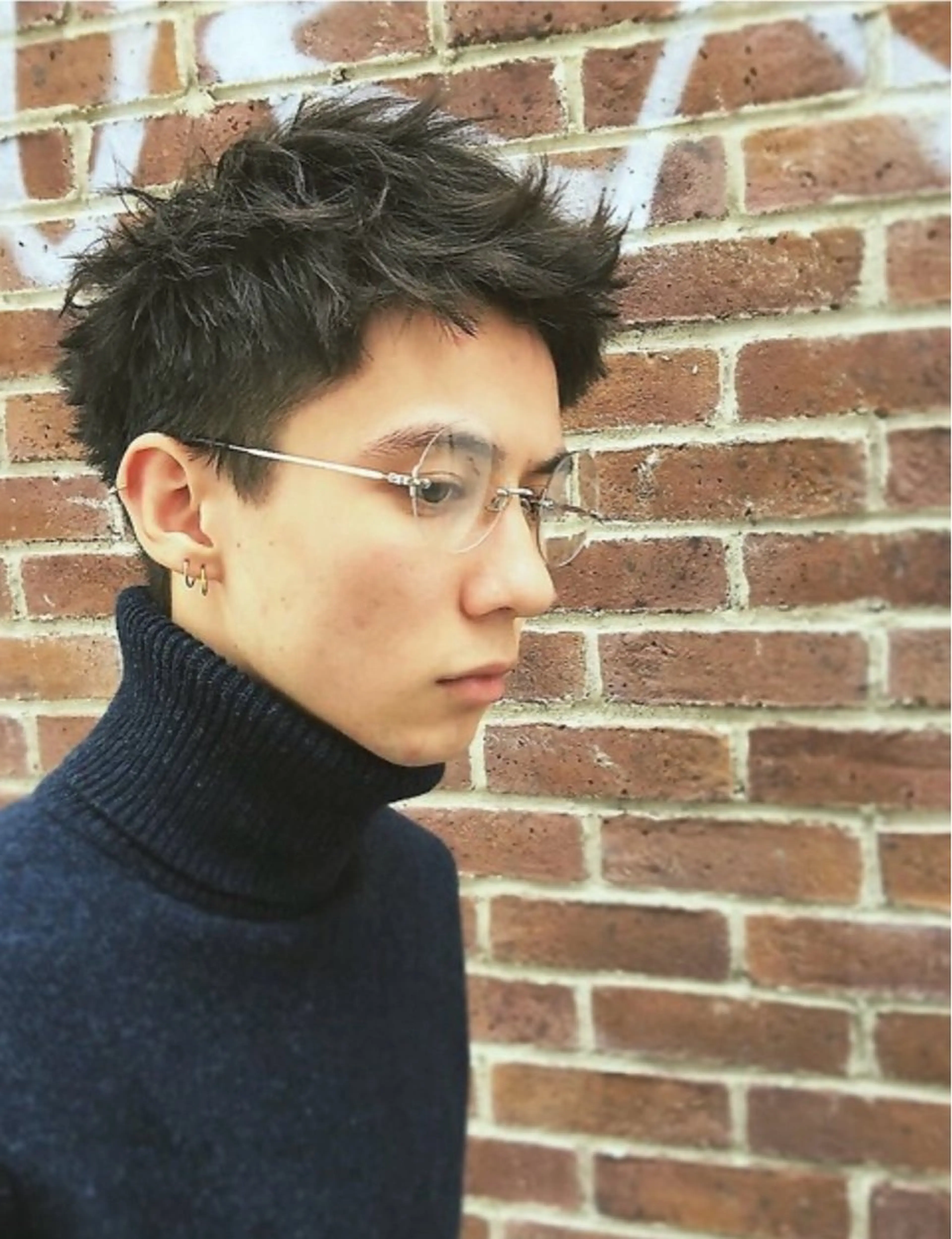 パーマ メンズ メンズパーマ スパイキーショート 刈り上げ 川口開世 cutのヘアスタイル