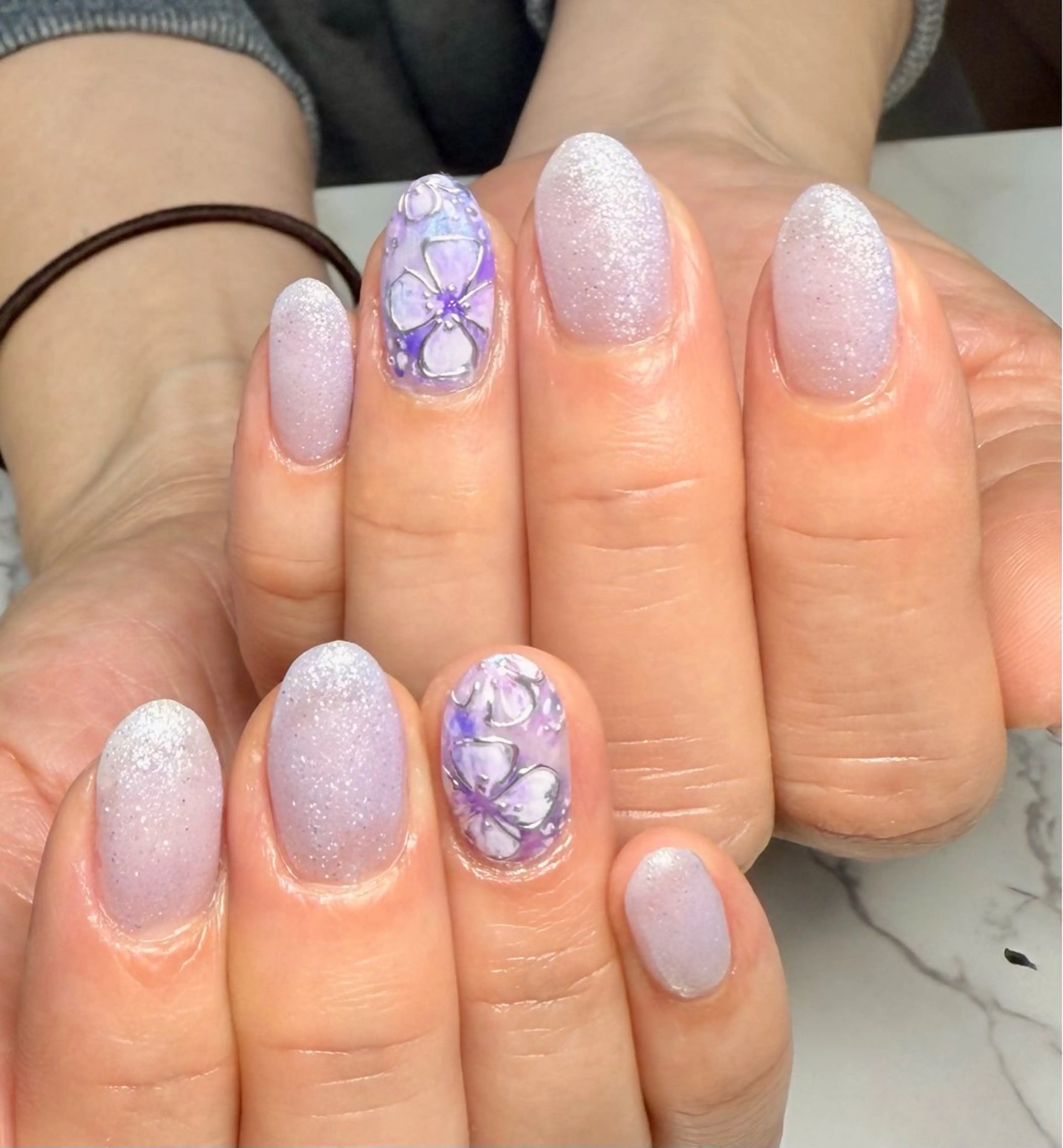 ネイル アートネイル チークネイル フレンチネイル 氷ネイル・うるうるネイル キラキラネイル M.N_ nailのネイルデザイン