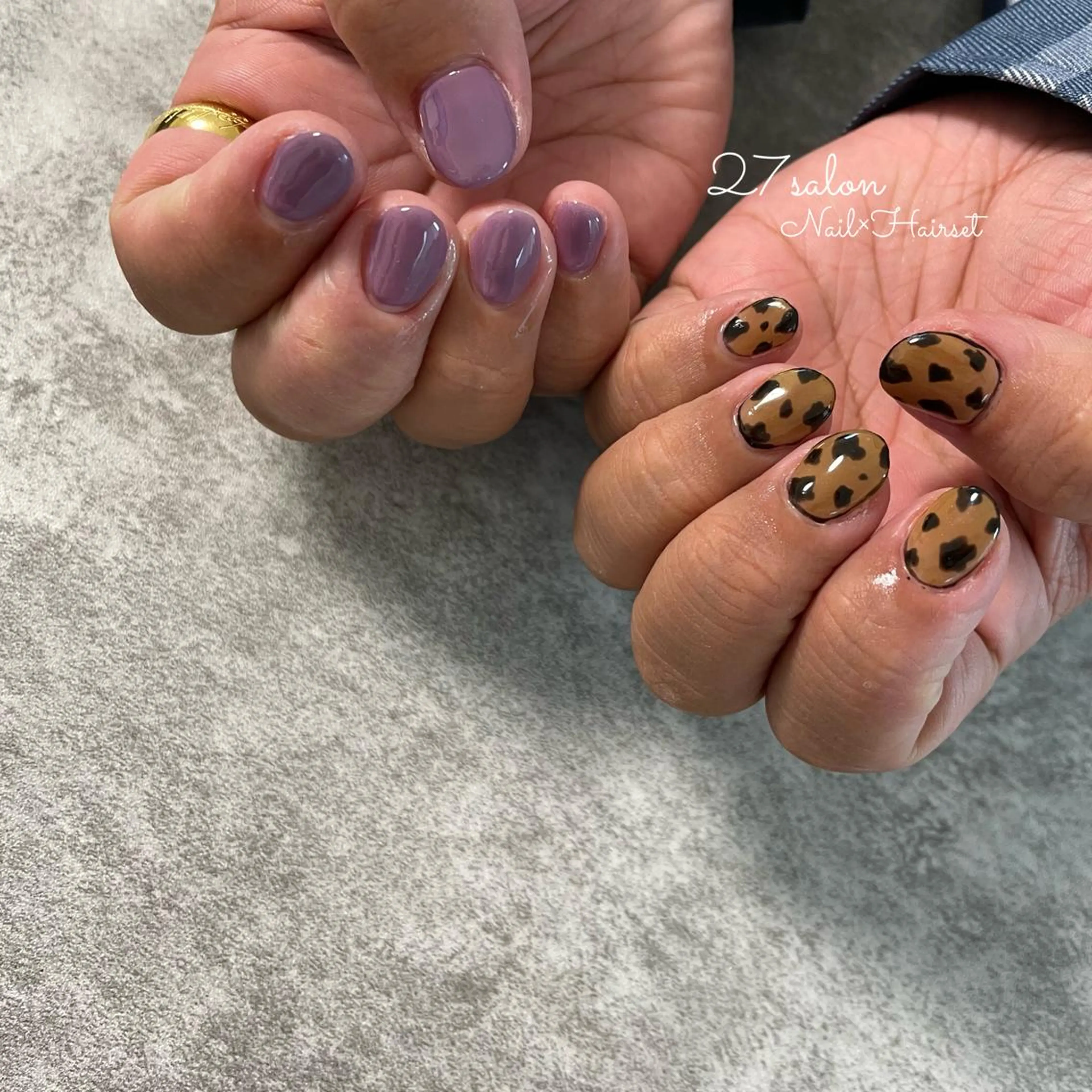 ネイル パープル 27salon yuinaのネイルデザイン