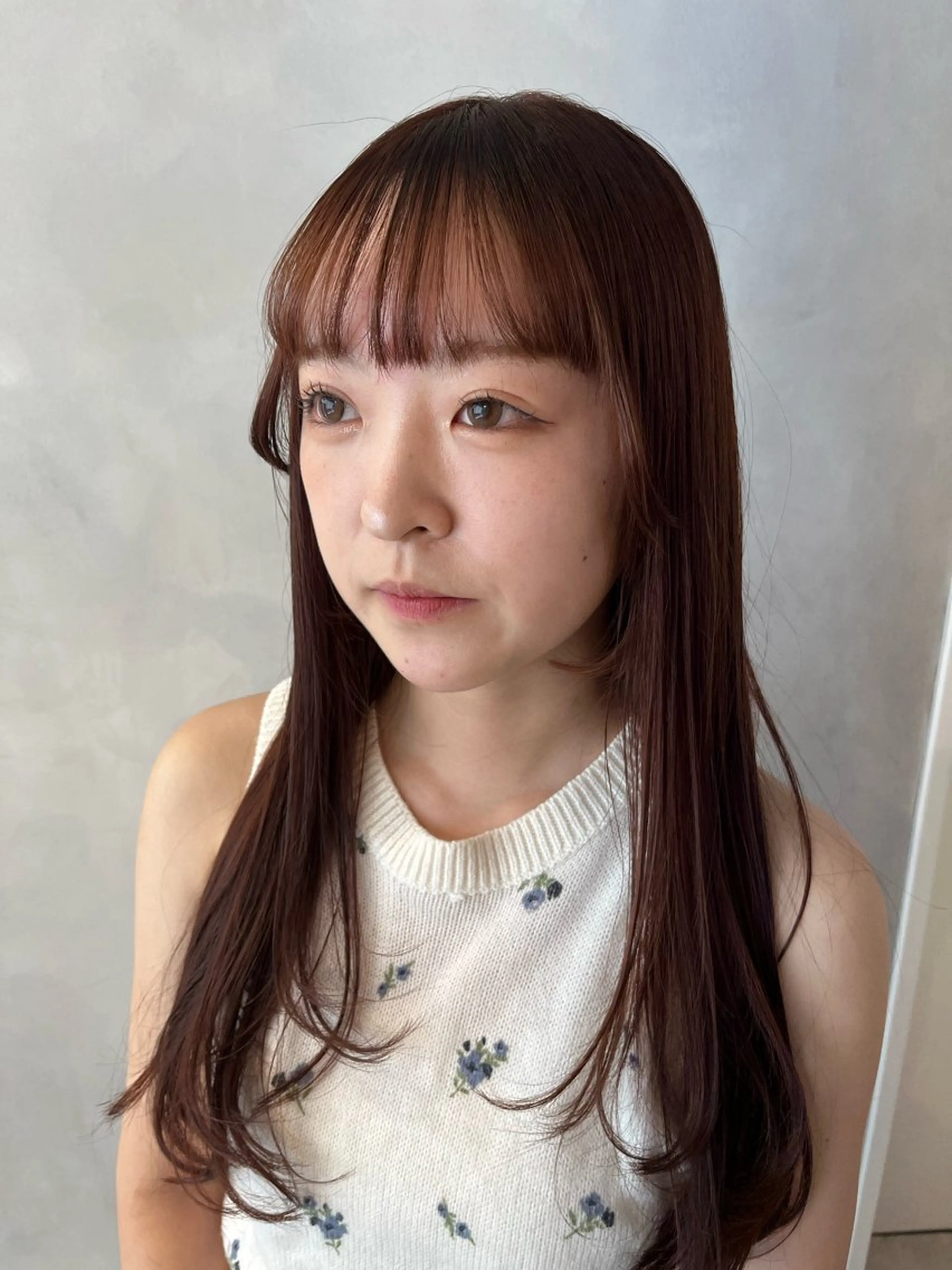 ロング カット ヘアカラー 縮毛矯正 トリートメント ボブ/ベージュ/ パーマ🪿近森ゆいのヘアスタイル