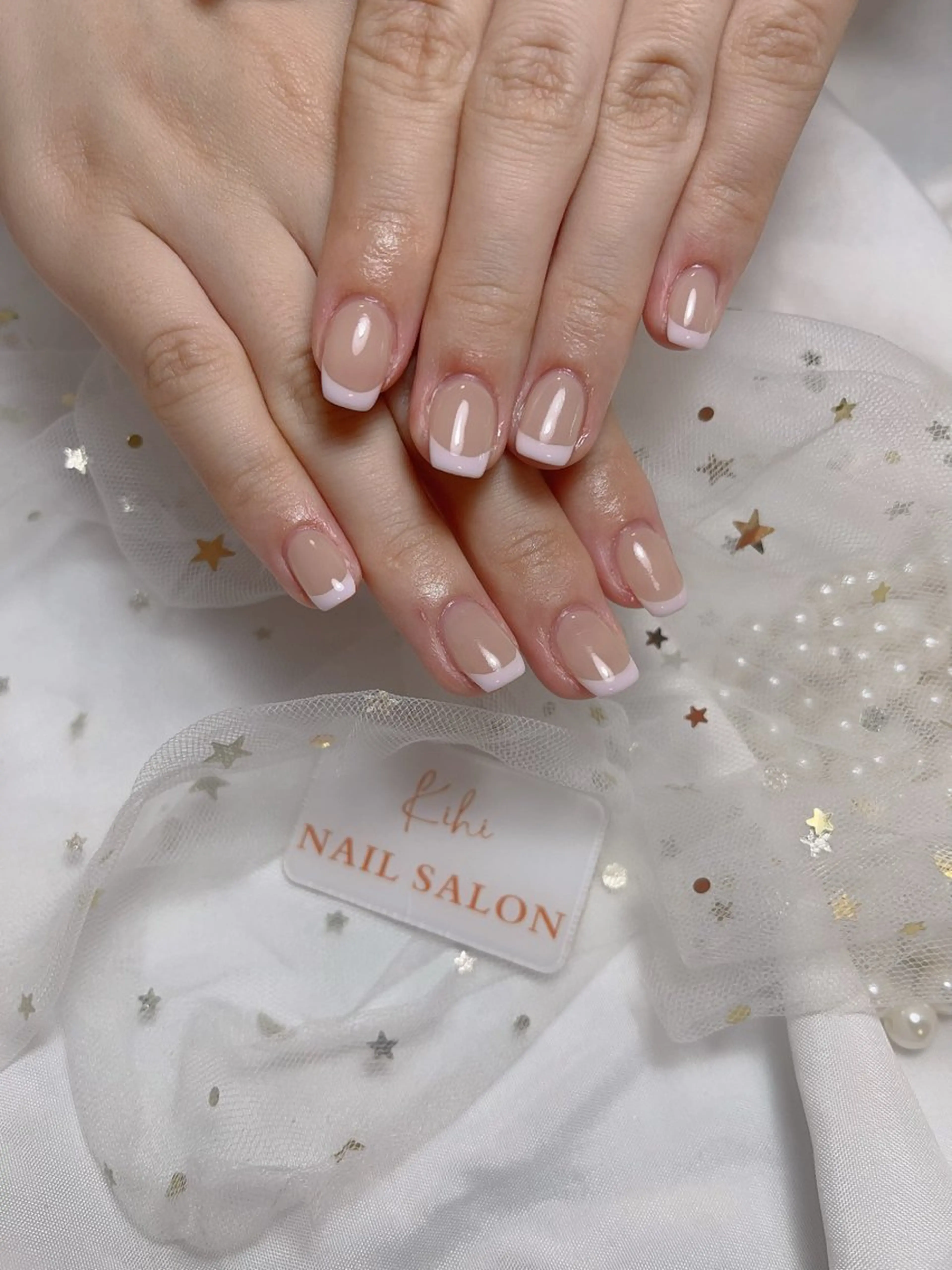 ネイル アートネイル フレンチネイル ジェルネイル グラデーション 韓国ネイル ハンドネイル ハンドケア さくら💮💮 【オフ無料】のネイルデザイン