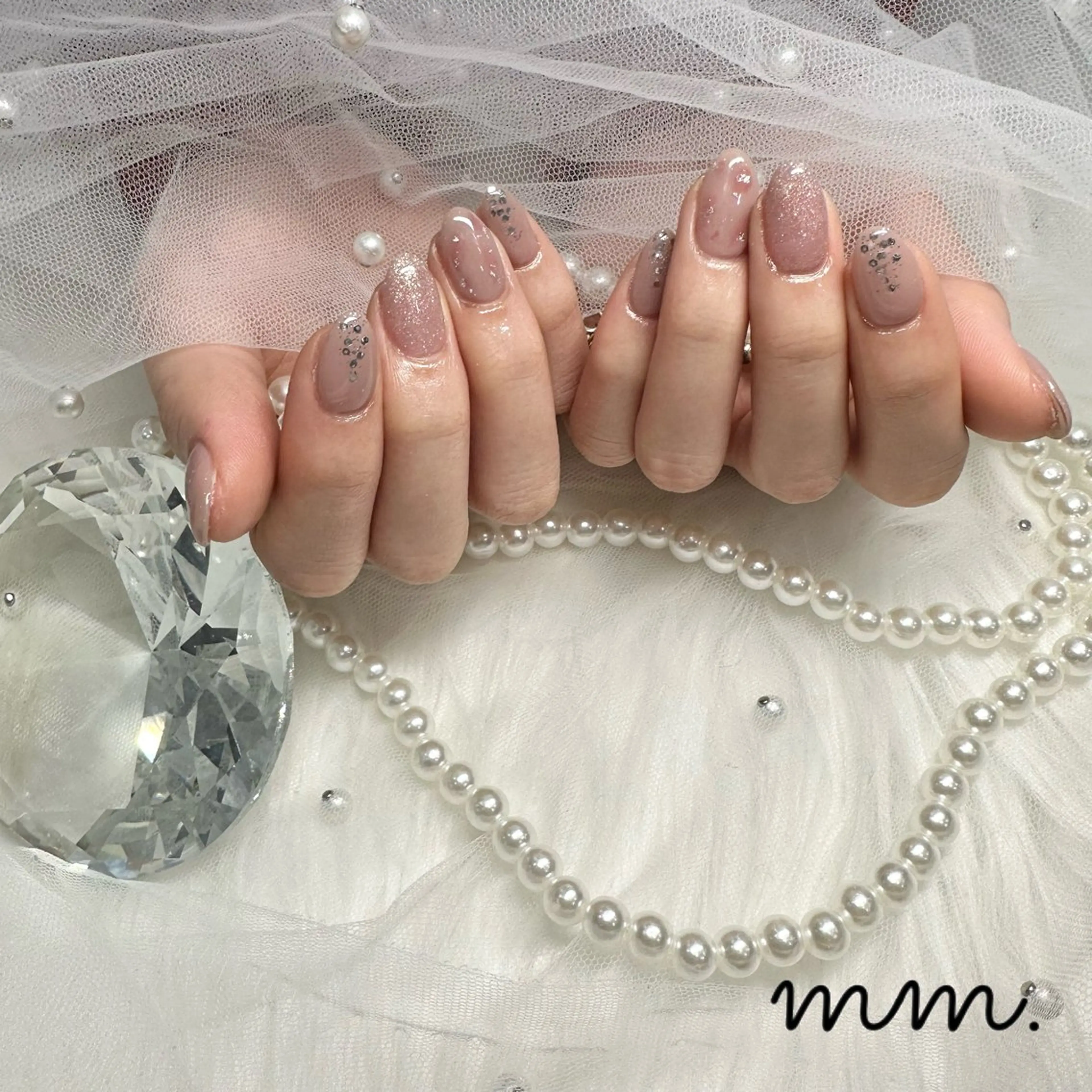 ネイル ハンドネイル 🩷🩵mm.大宮 Riyo🧸🩵🩷のネイルデザイン