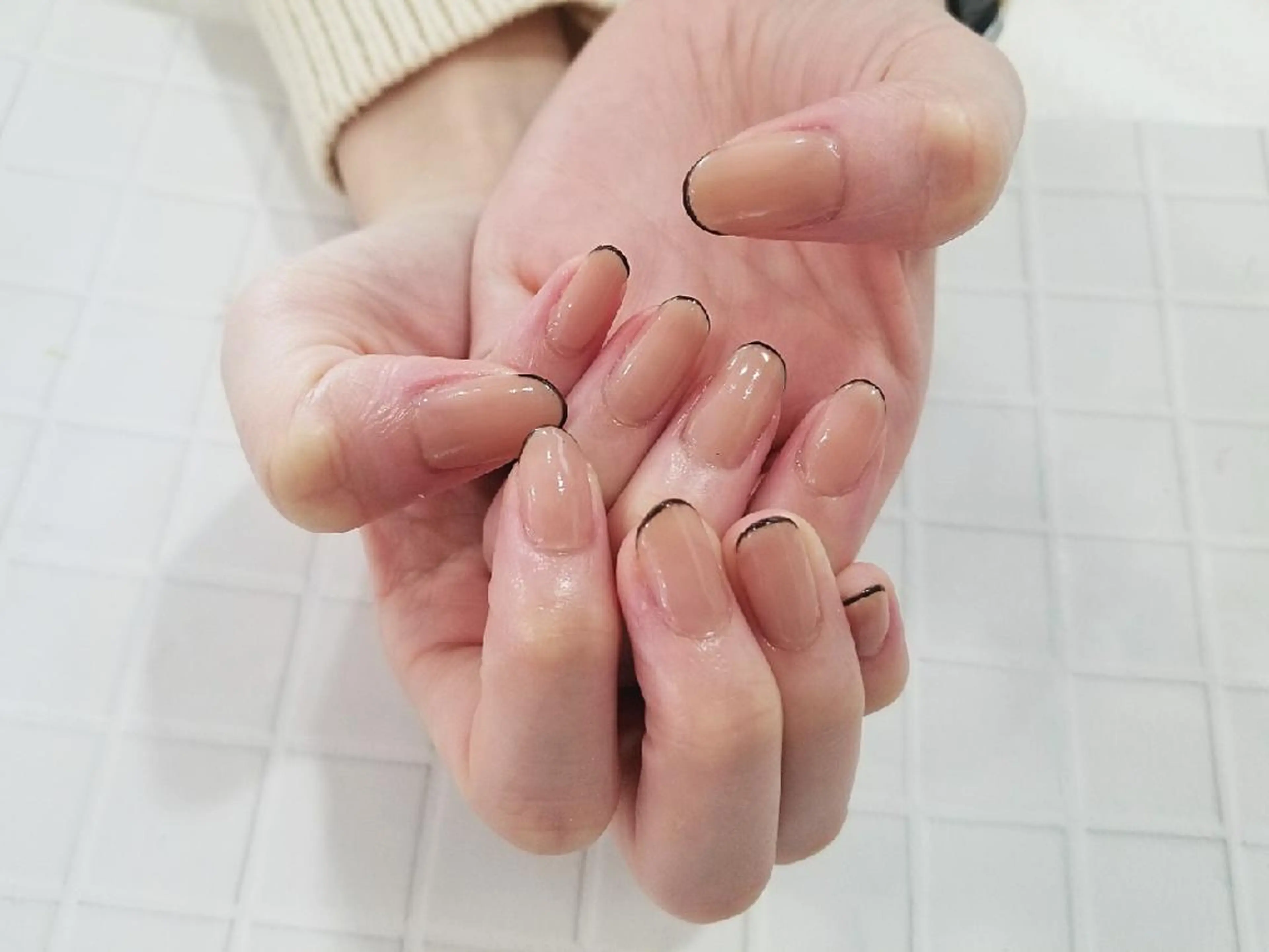 ネイル シンプルネイル 関口 友菜のヘアスタイル