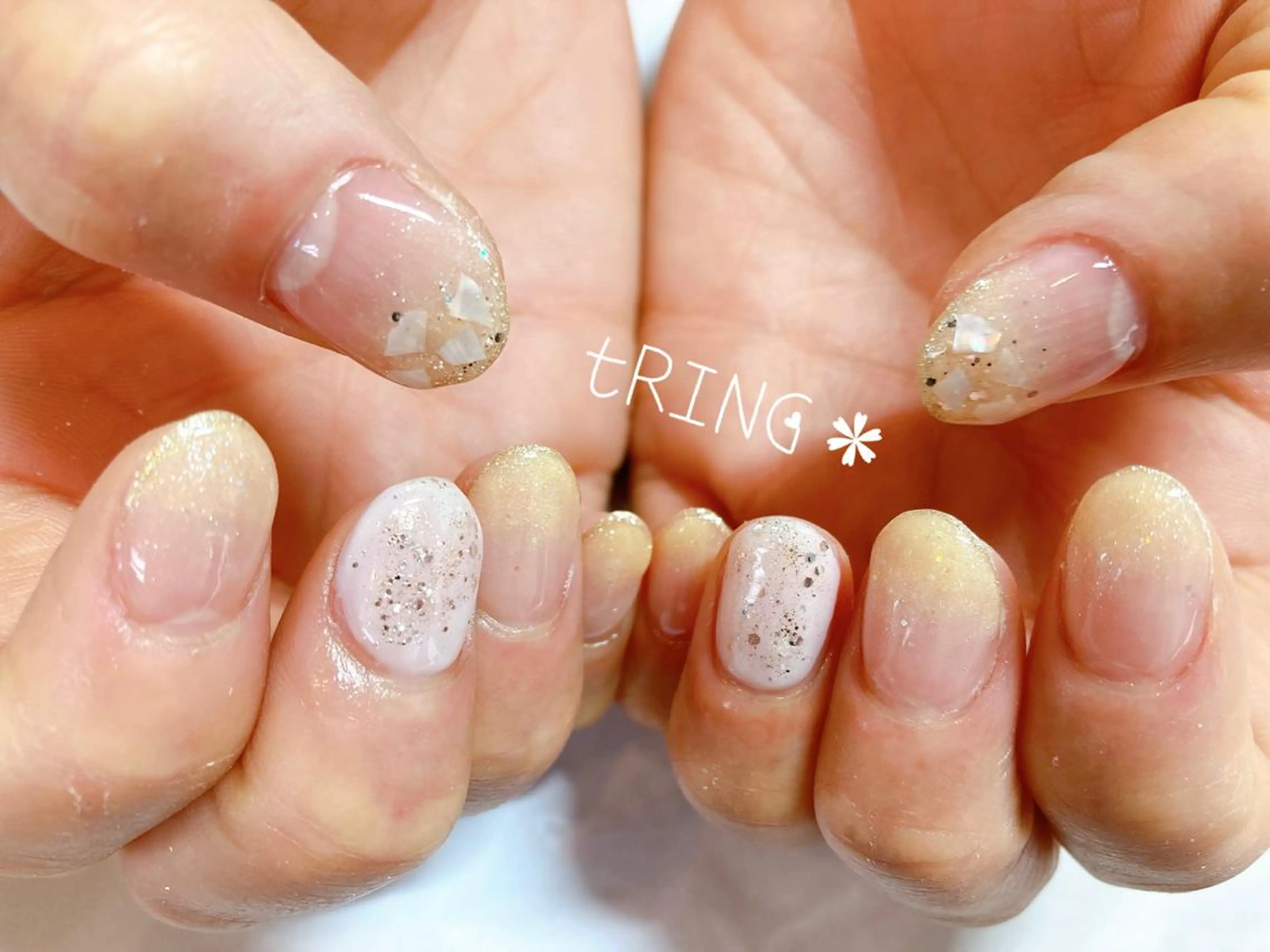 ネイル ハンドネイル tRING＊ しいの木台のネイルデザイン