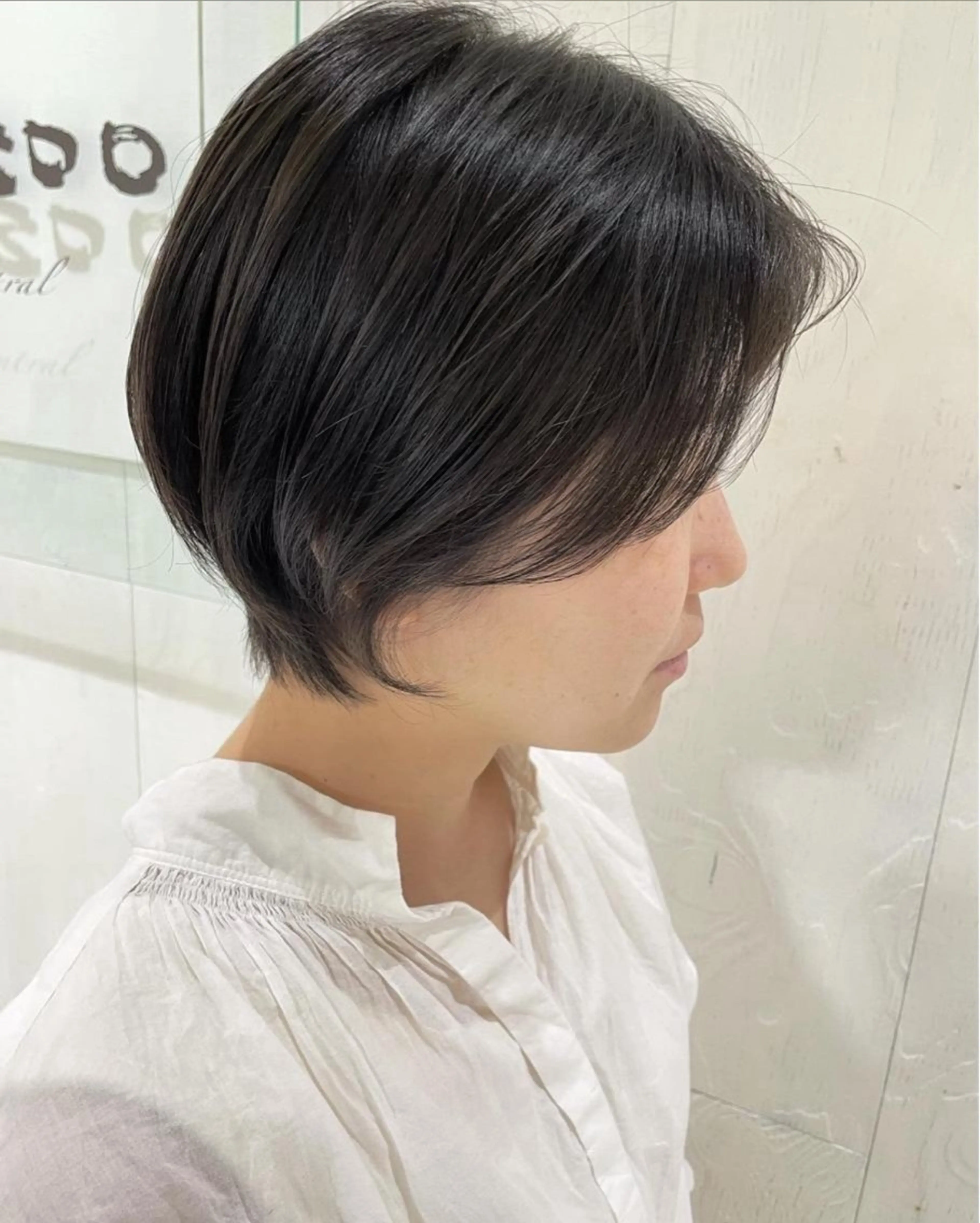 ショート カラー ショートボブ ボブ 顔まわりレイヤー 顔周りカット レイヤーカット カット ヘアカラー トリートメント 河合秀明/ショート /ボブ/レイヤーのヘアスタイル