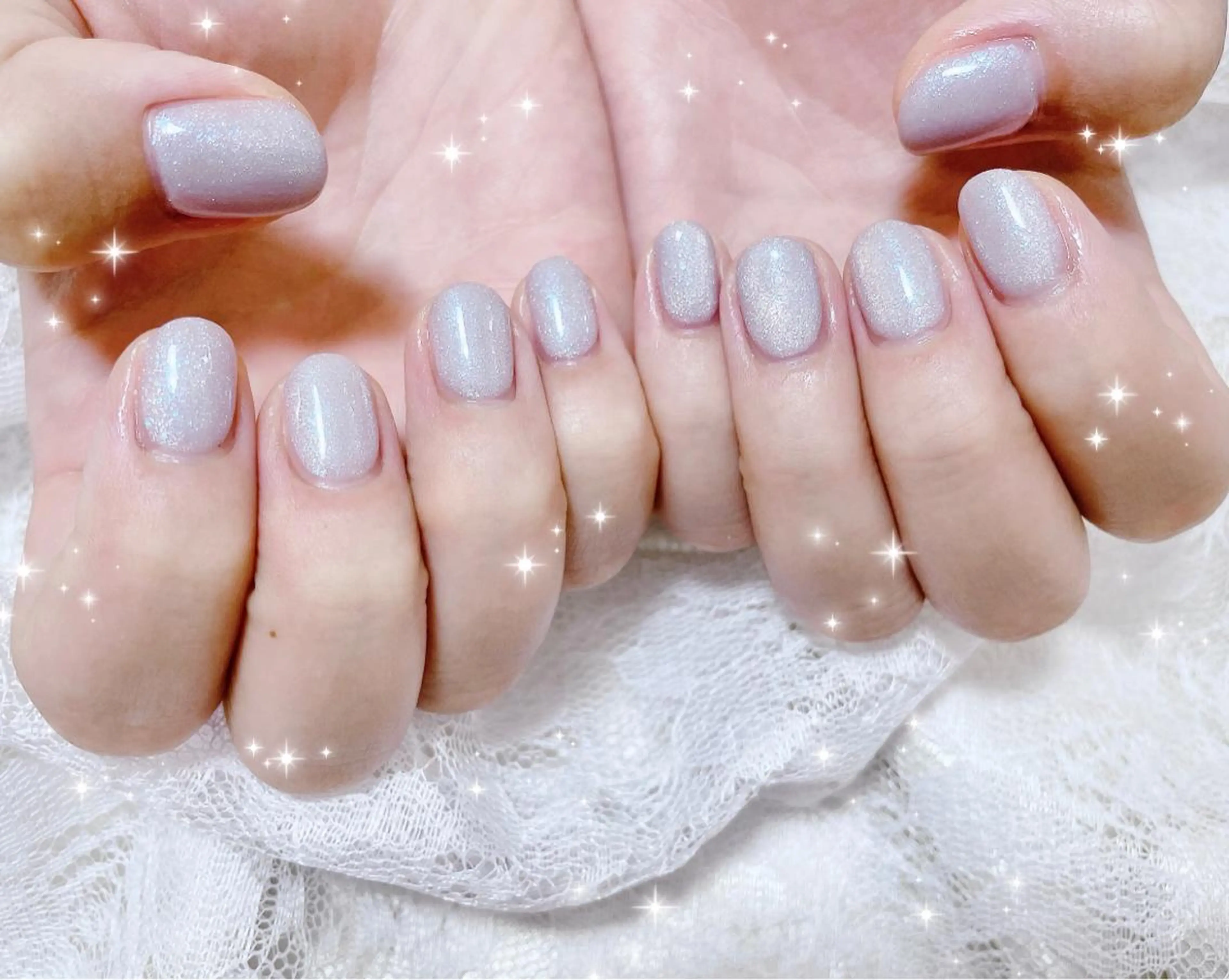 ネイル マグネットネイル マグネットワンカラー ワンカラーネイル FLARE NAIL フレアネイルのネイルデザイン