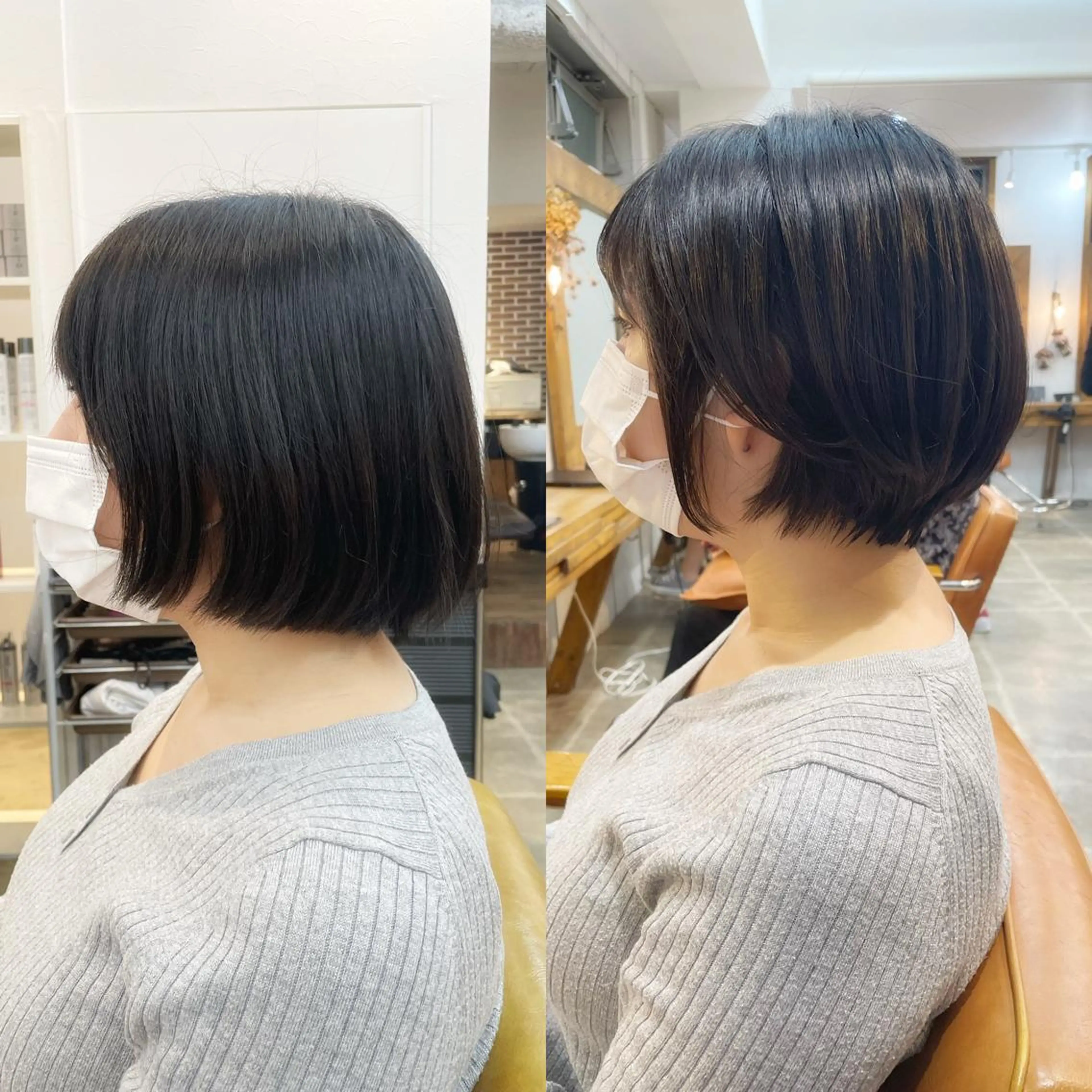 ショート カラー ショートボブ ボブ ミセス ショートヘア カット ヘアカラー 縮毛矯正 トリートメント newline銀座所属・銀座ショート/ 大人ショート/金子涼のヘアスタイル