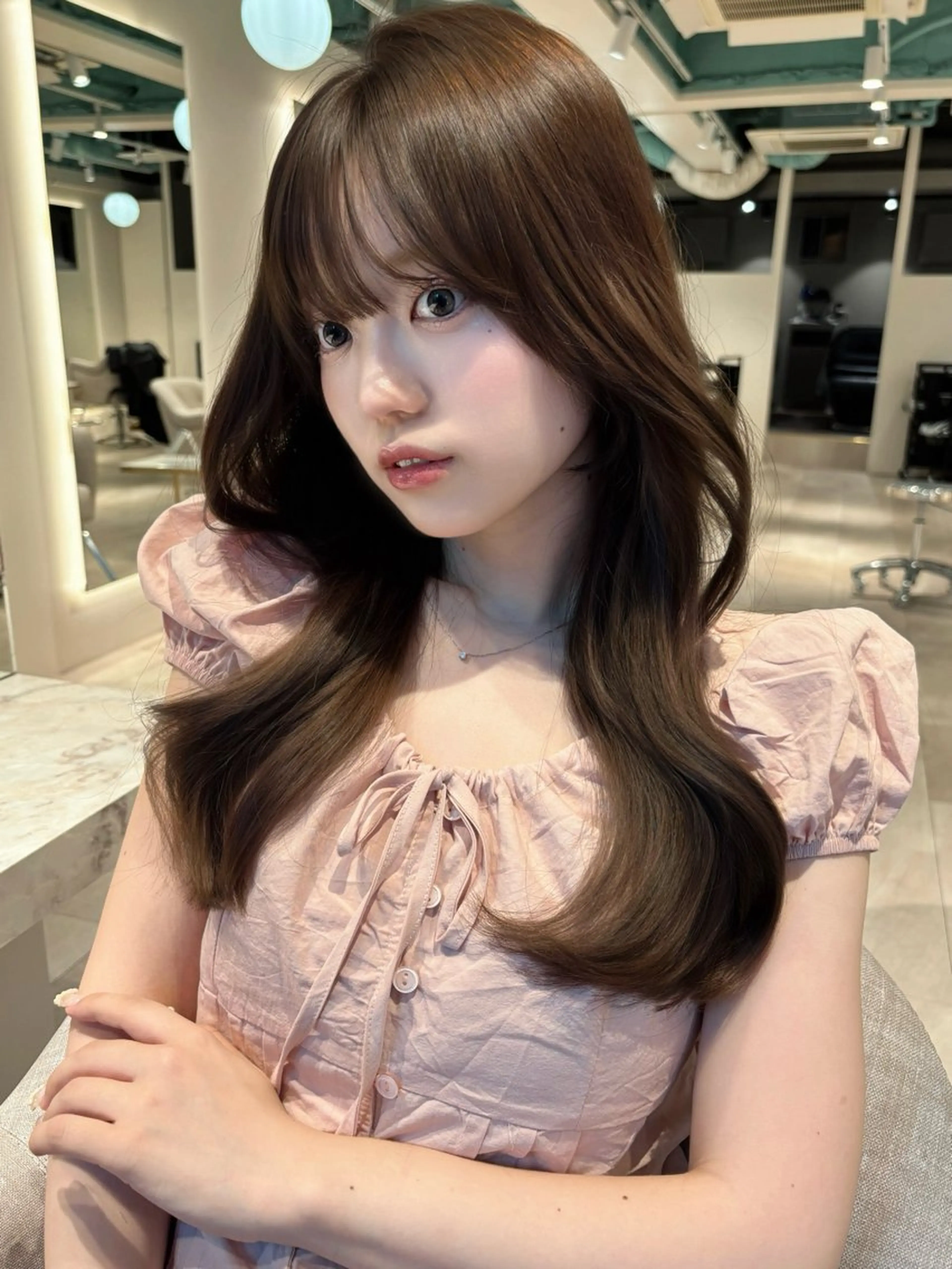 ロング くびれヘア レイヤーカット/ 韓国girly🤍楓のヘアスタイル