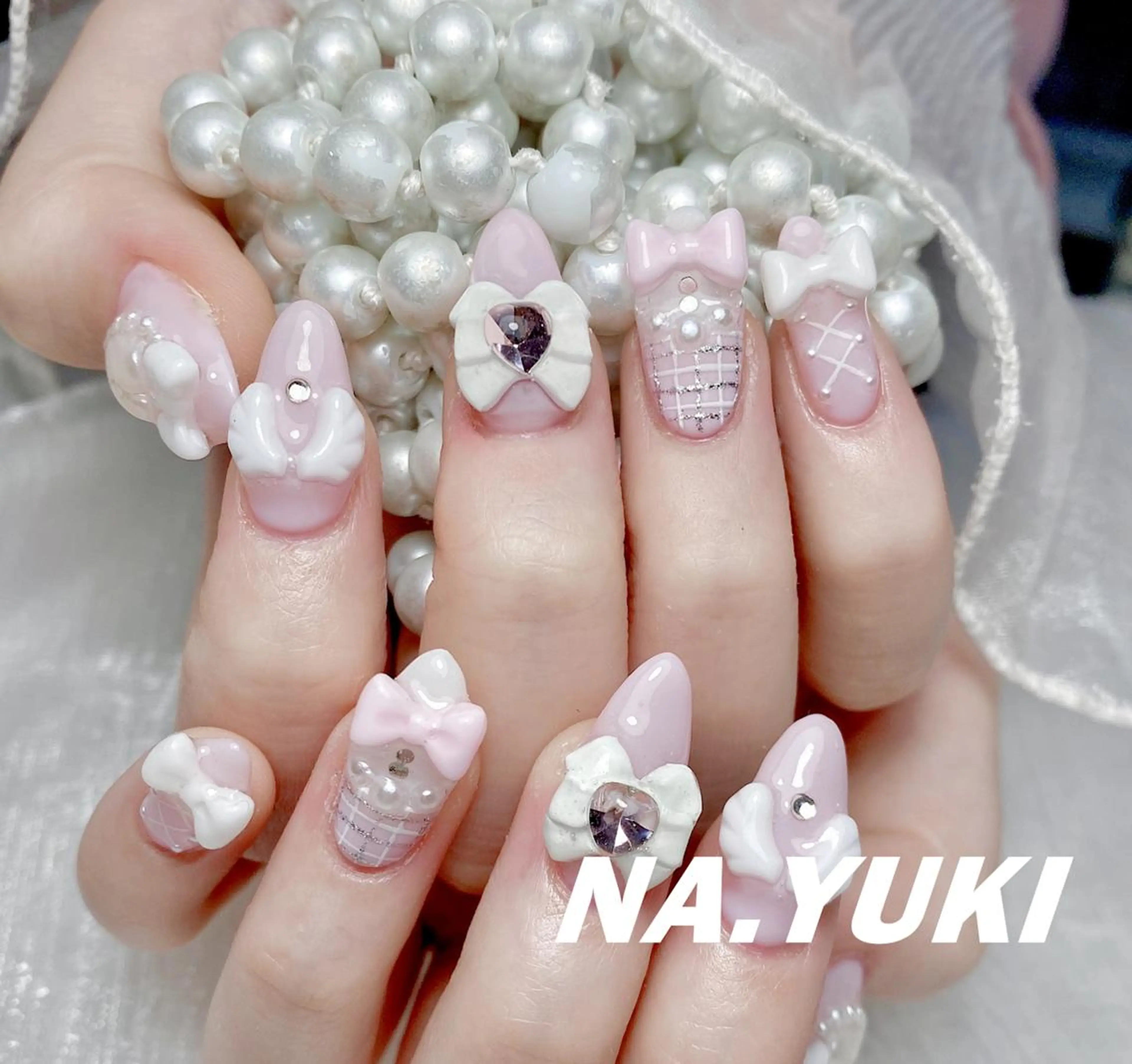 🍿ハンド🌸持ち込み画像Ok🍒時間内10本デザイン💖パーツ600円まで全てOK💞の写真