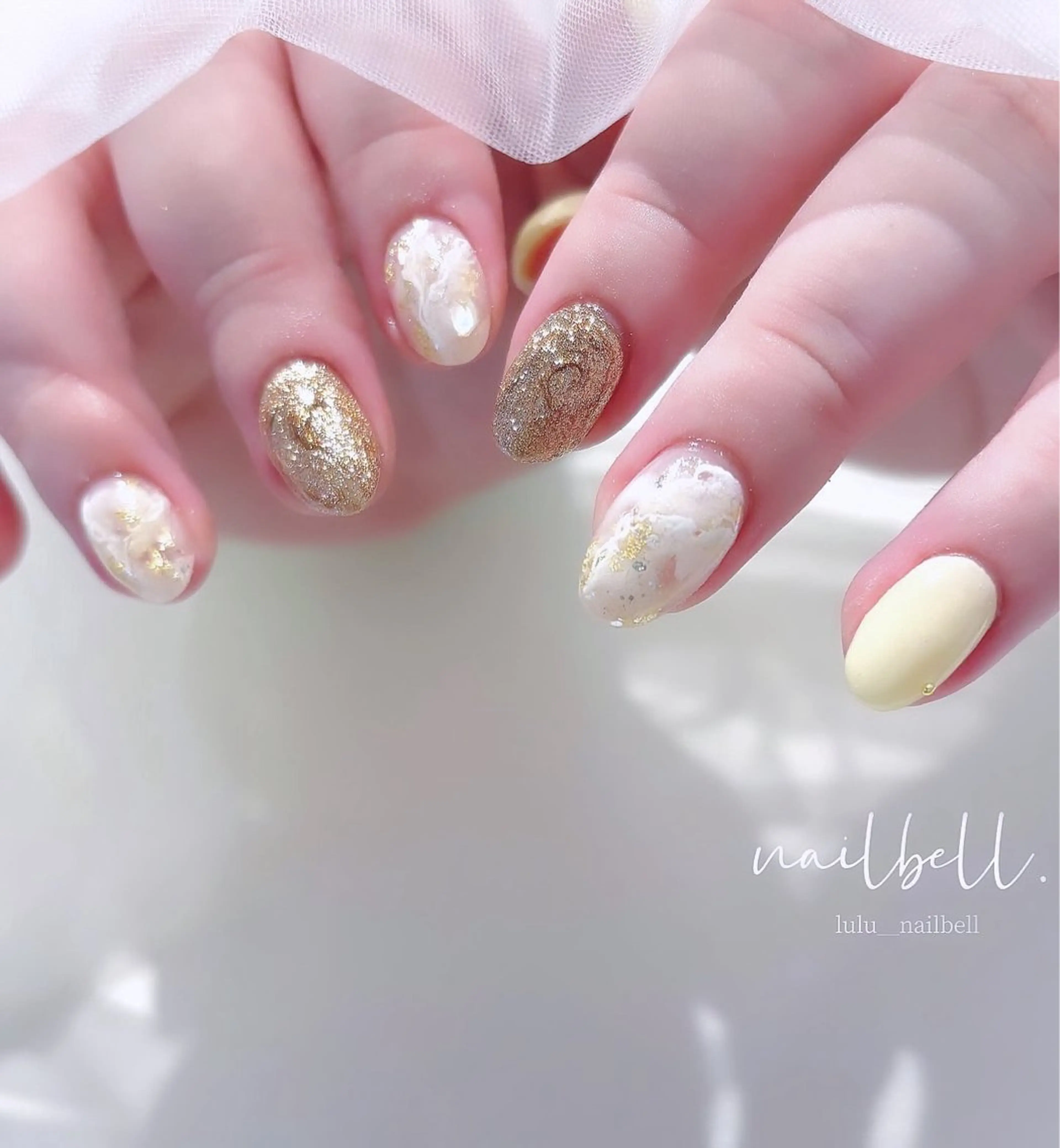 ネイル ハンドネイル 大人可愛いネイル🎗 Hinaのネイルデザイン