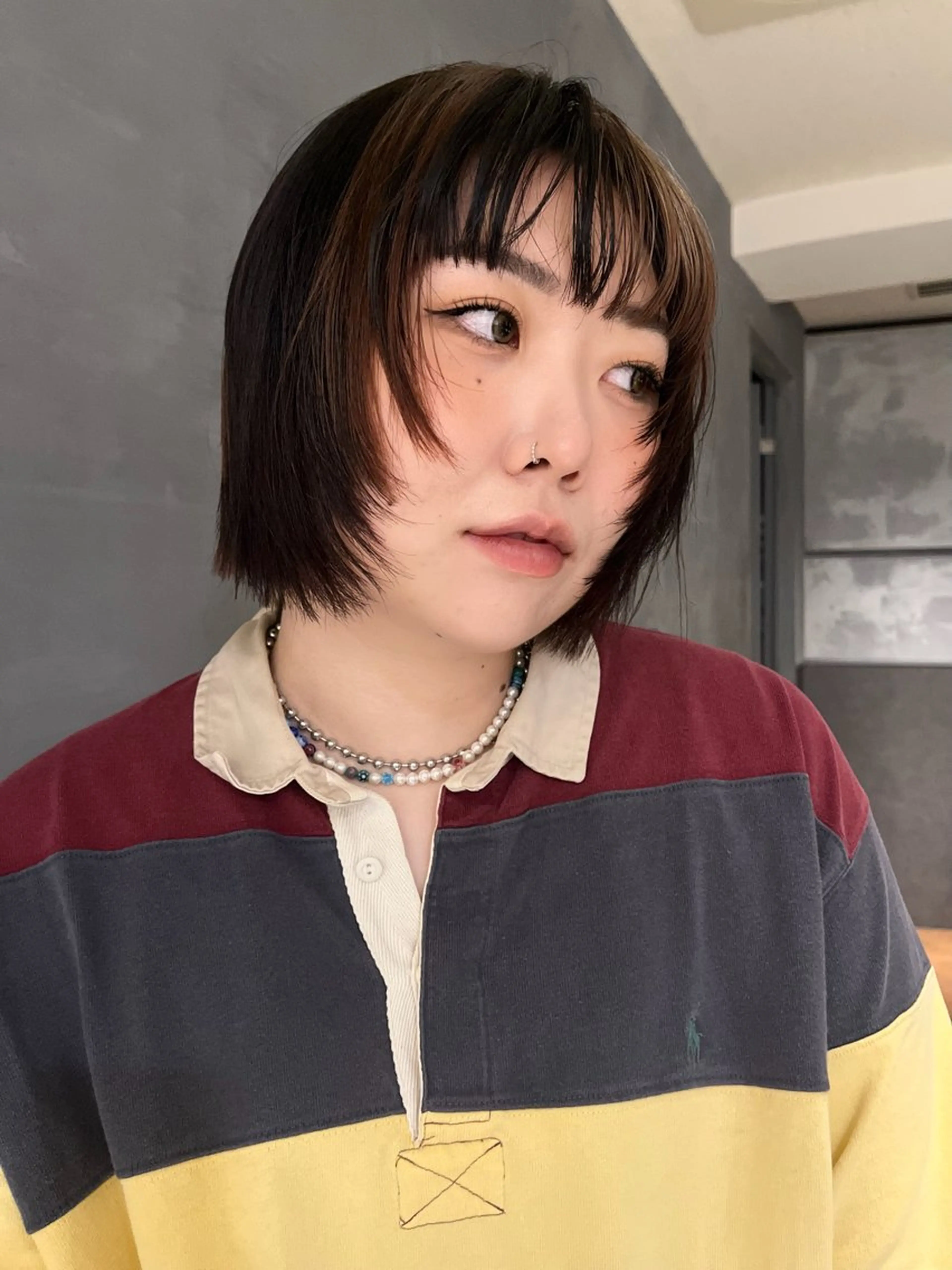 ショート カラー 田中 里奈のヘアスタイル