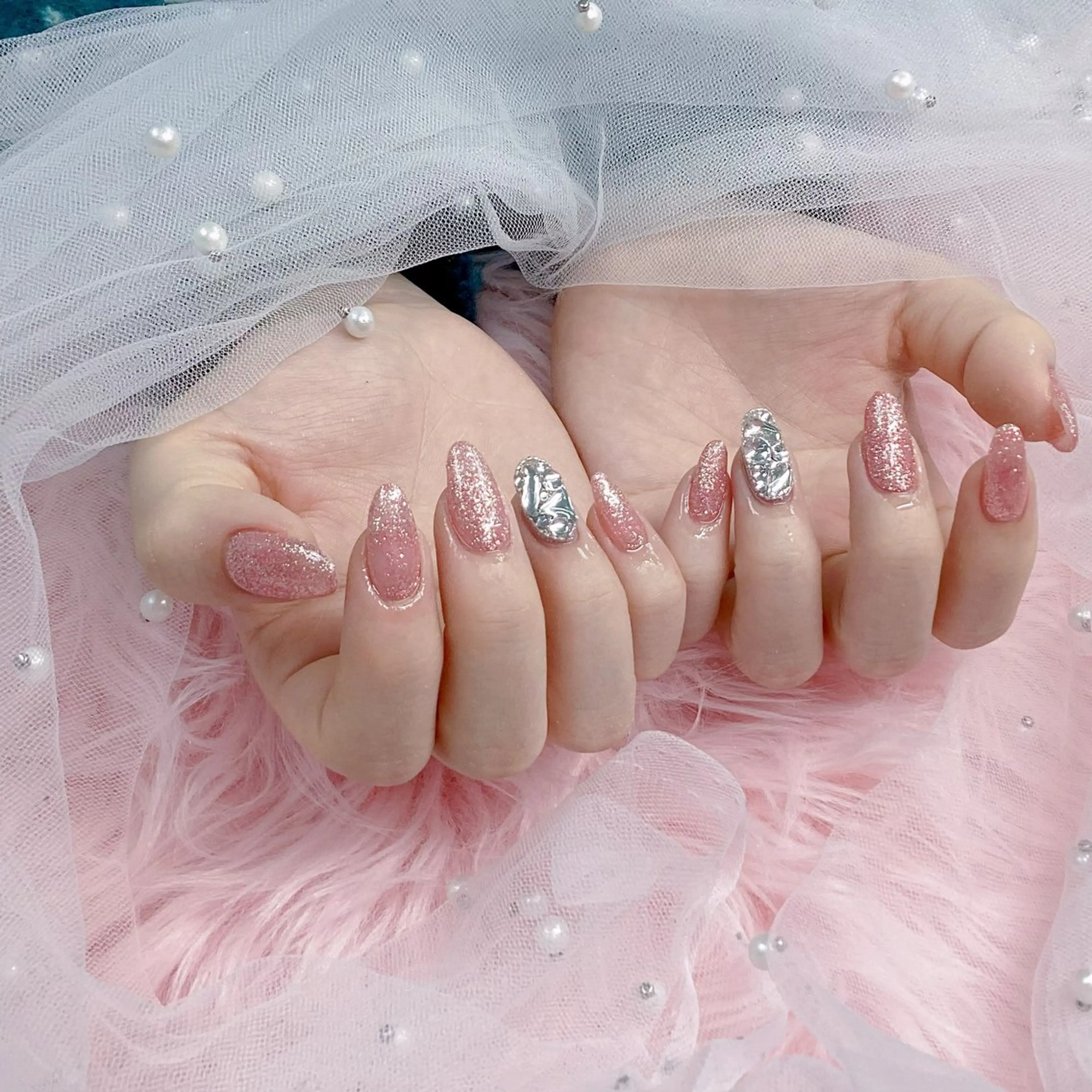 ネイル パーツ全部¥110 サロンミミのネイルデザイン