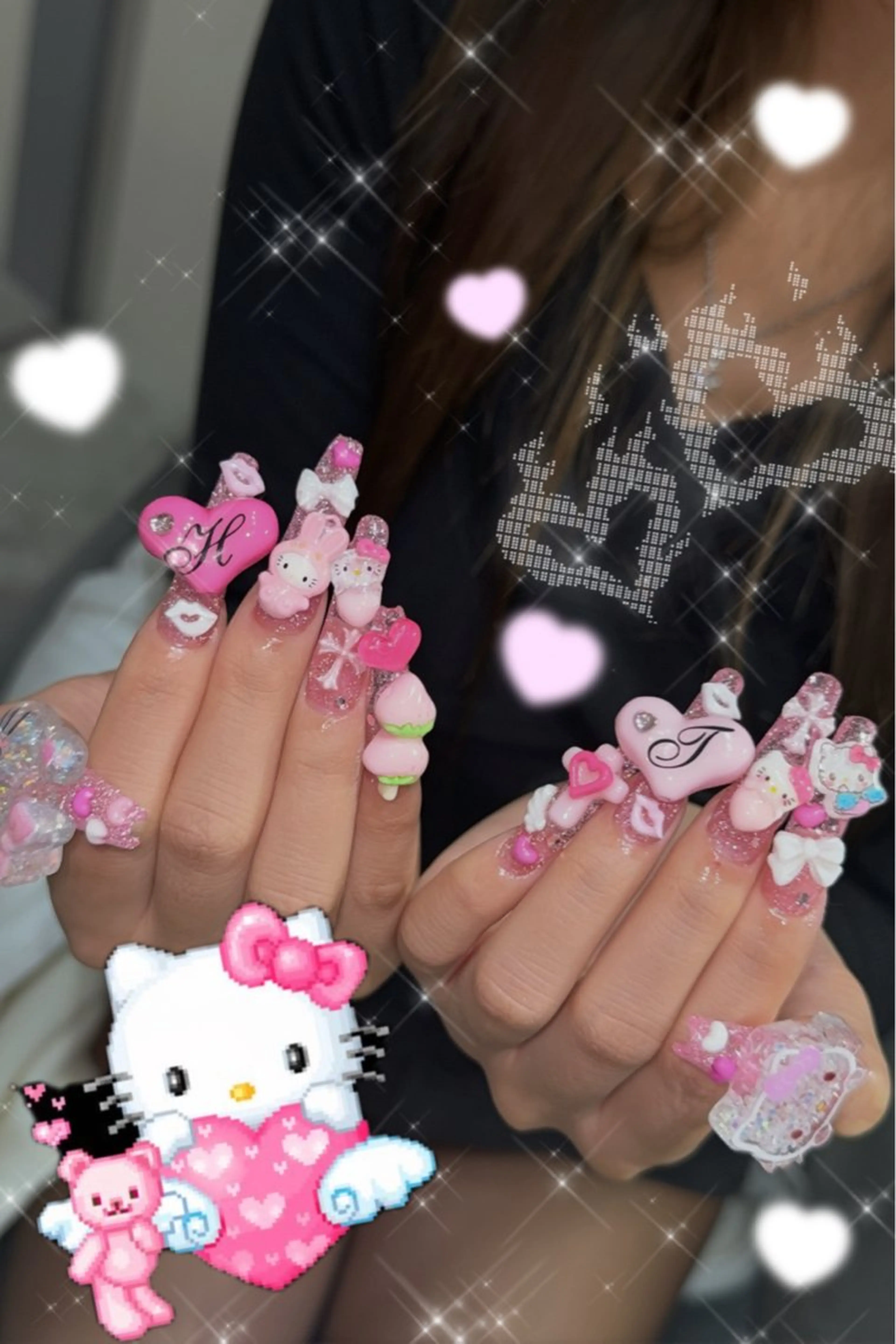 ネイル ハンドネイル 【emu道頓堀】 HONOKAのネイルデザイン