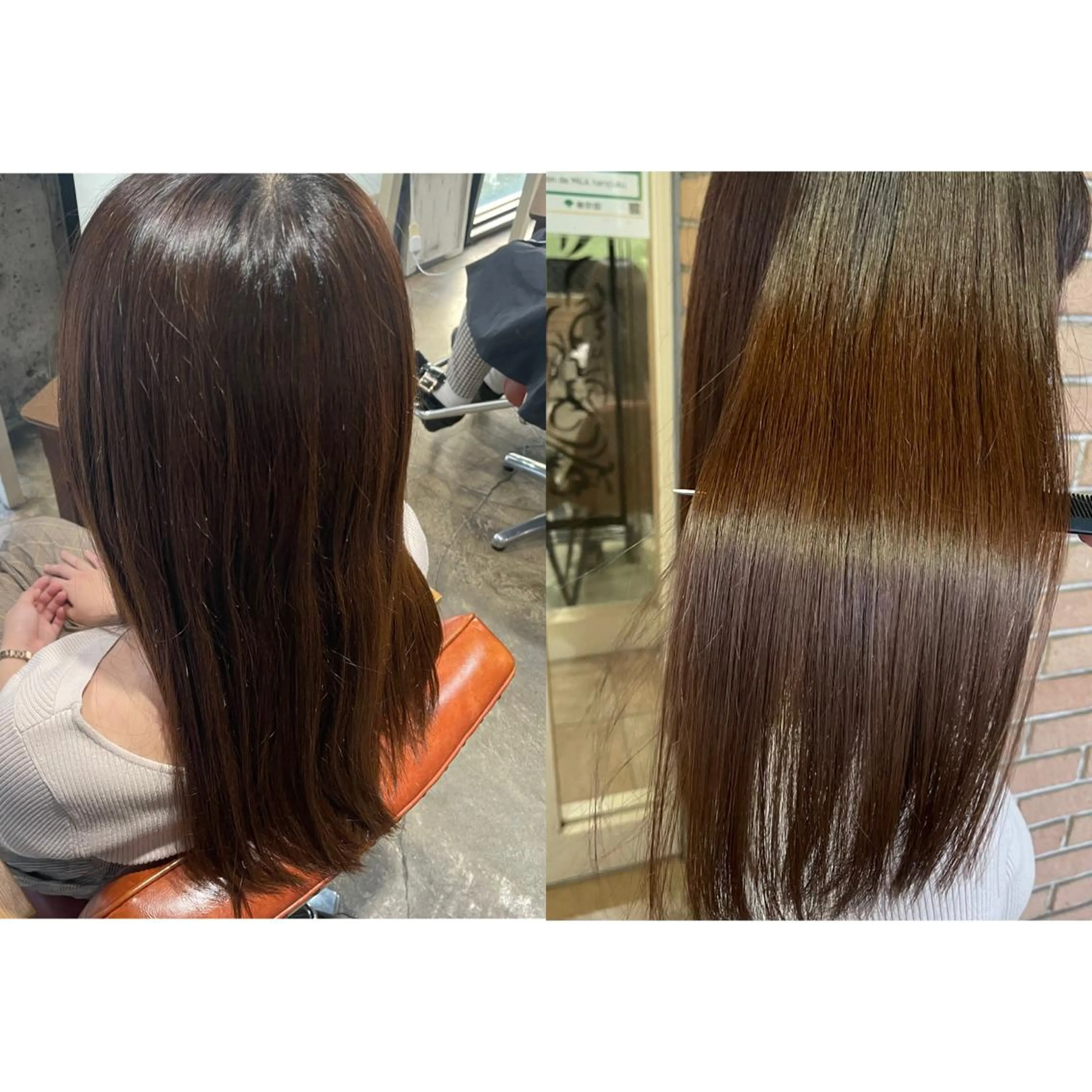 ロング カラー 髪質改善 トリートメント 🌈髪質改善💕 縮毛矯正✨青木まで✨のヘアスタイル