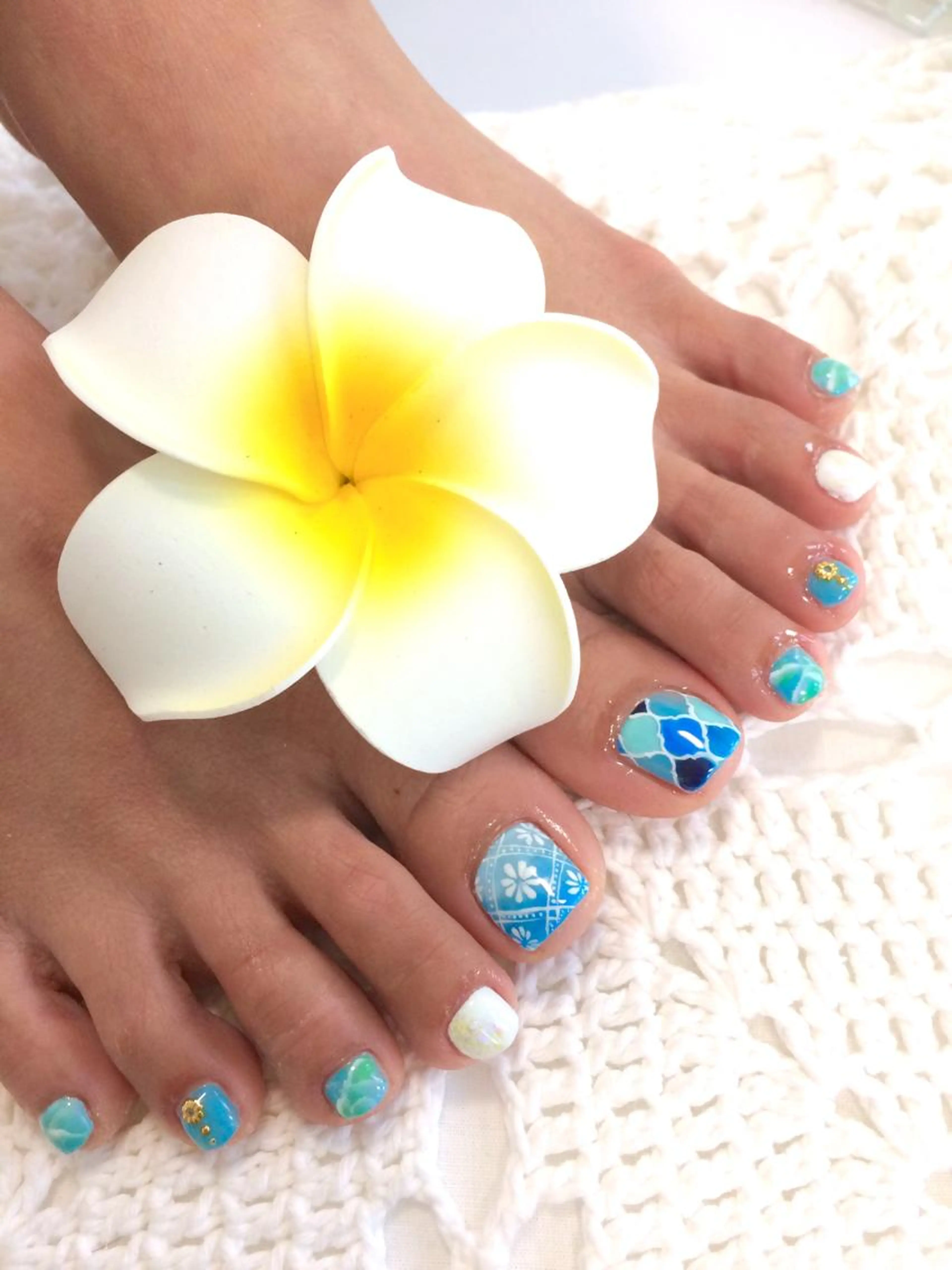 フットジェルネイルつけ放題　フットバス付の写真